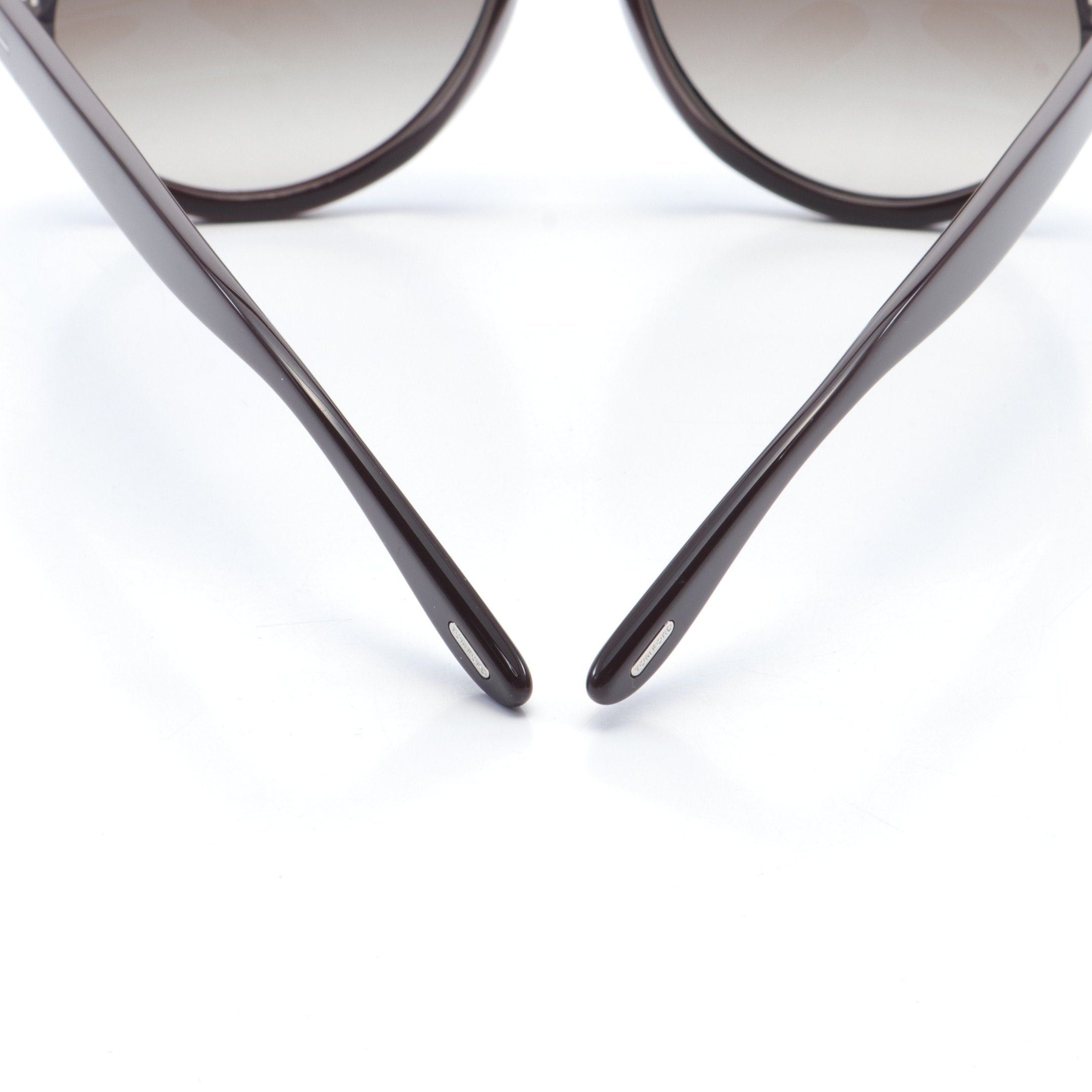 Tom Ford Tom Ford Geoffrey Sunglasses Brown Silver Size ONE SIZE - 7 Thumbnail