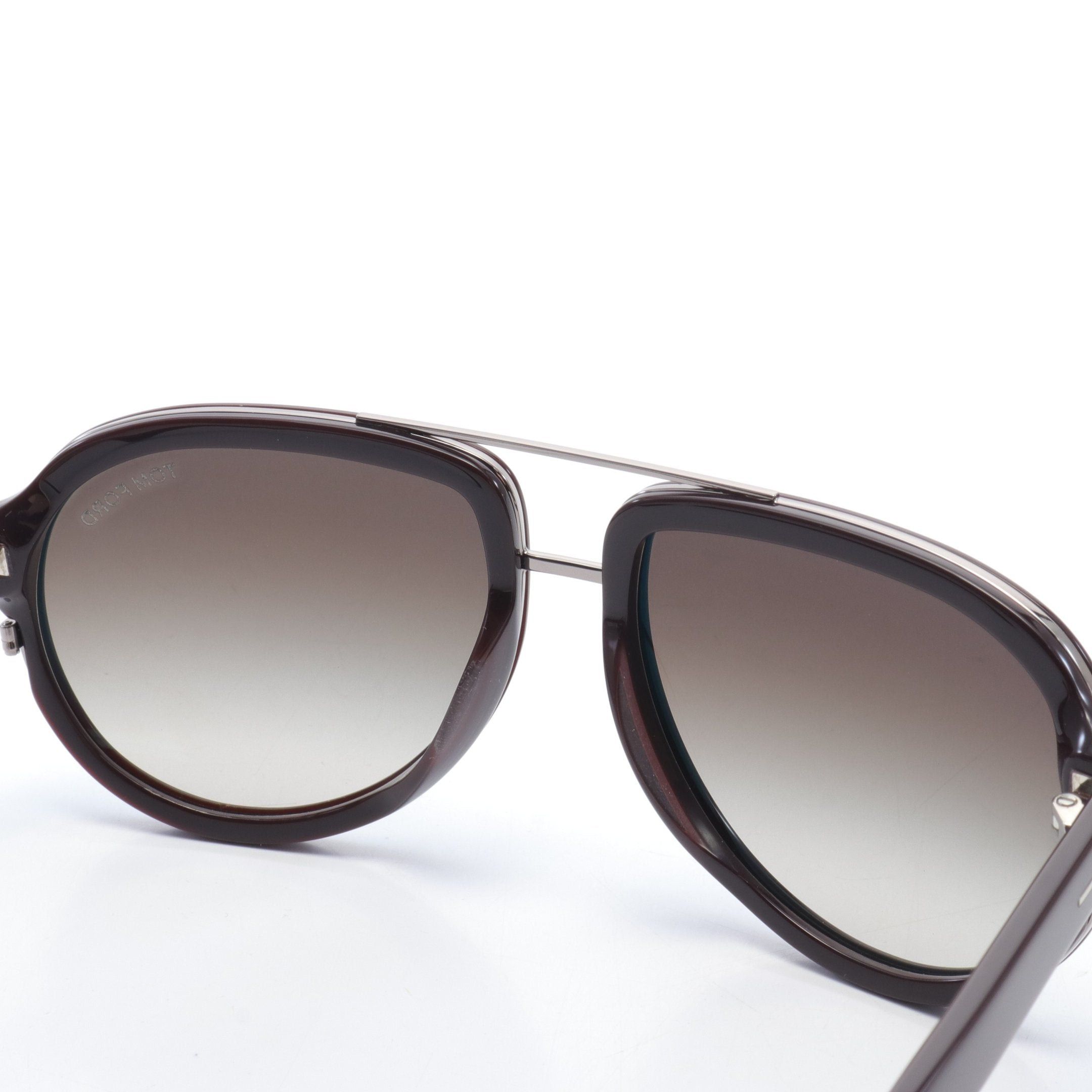 Tom Ford Tom Ford Geoffrey Sunglasses Brown Silver Size ONE SIZE - 6 Thumbnail