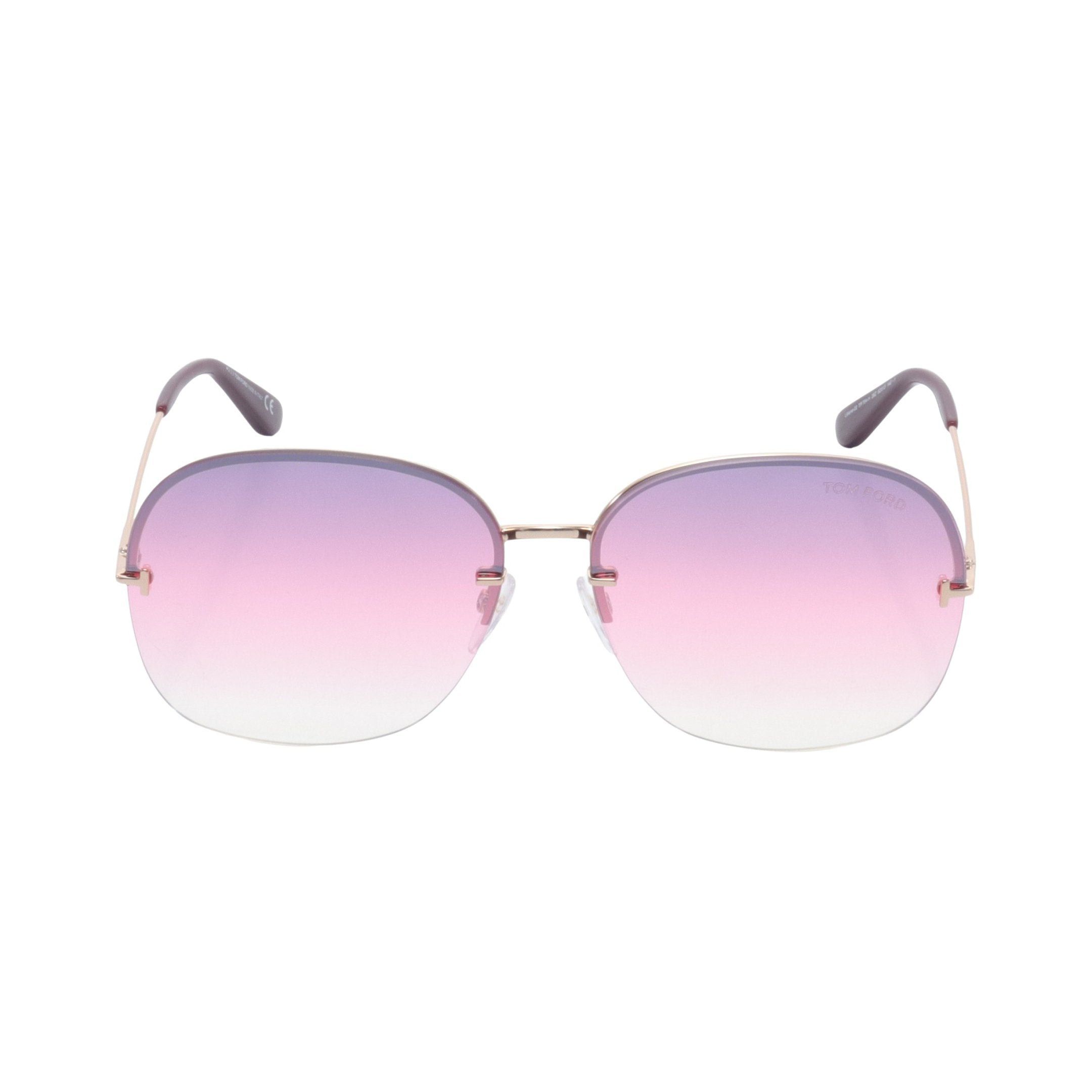 Tom Ford Tom Ford Lilliana Sunglasses Gp Gold Bordeaux Size ONE SIZE - 2 Thumbnail
