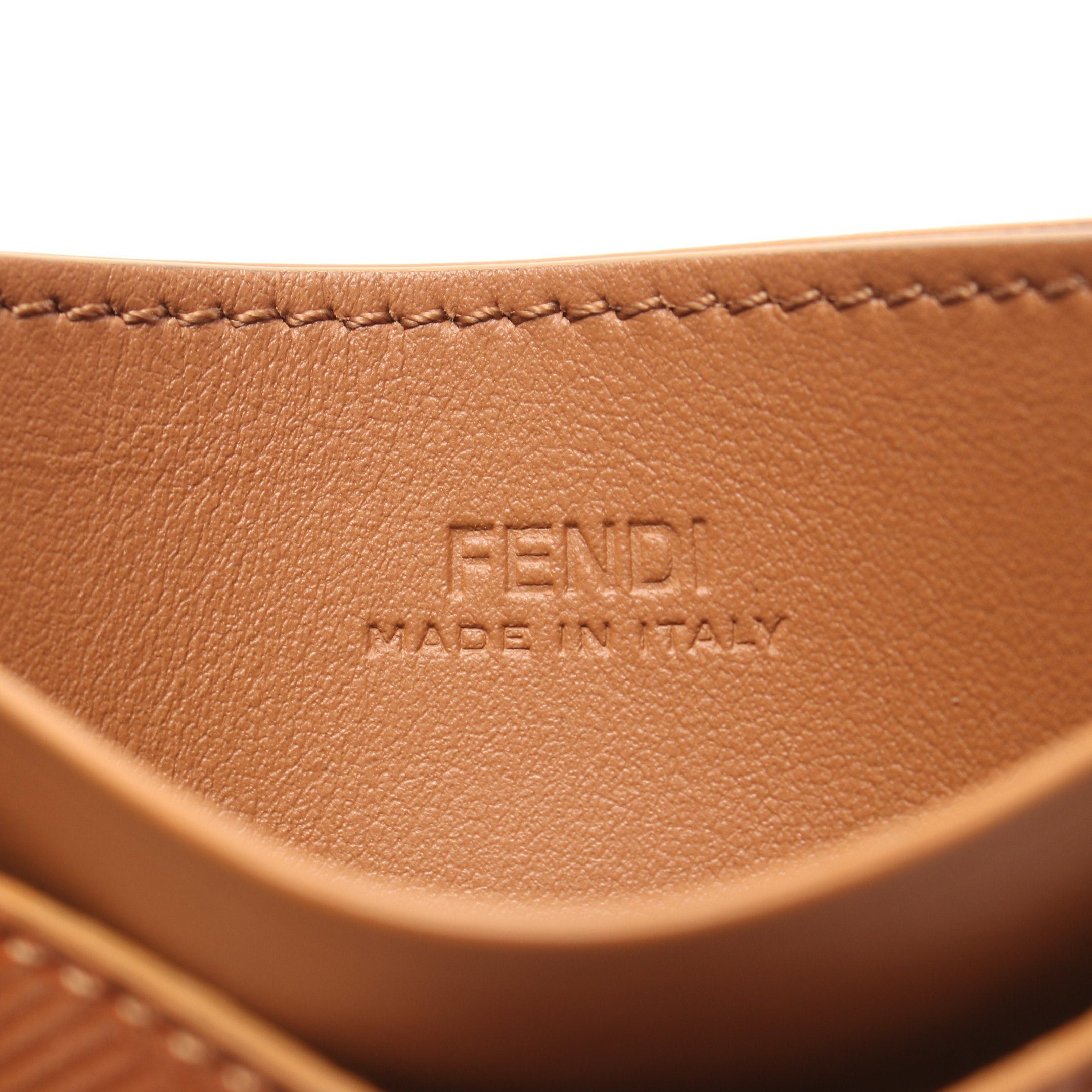 Fendi Fendi Card Case Leather Brown Size ONE SIZE - 4 Thumbnail