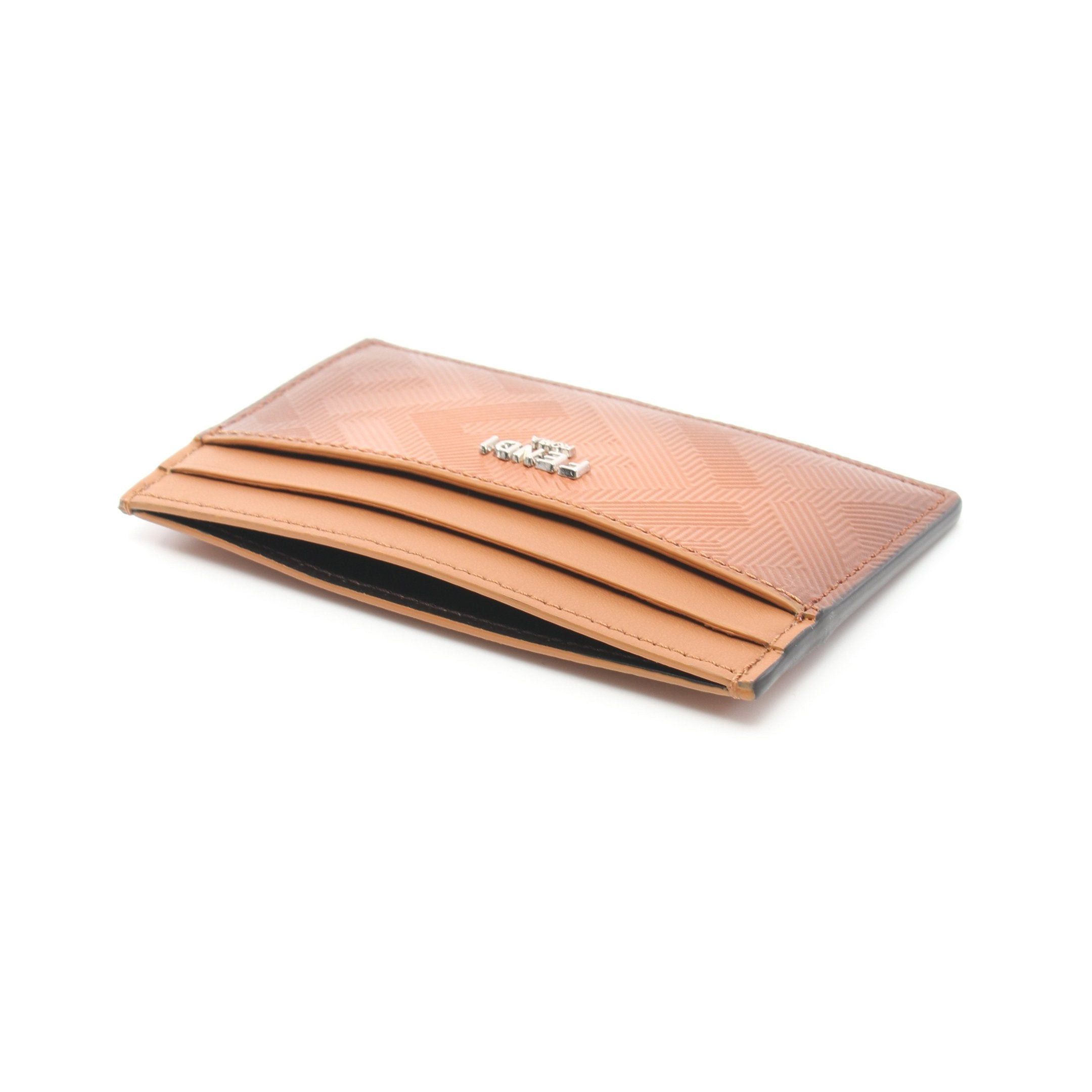 Fendi Fendi Card Case Leather Brown Size ONE SIZE - 3 Thumbnail
