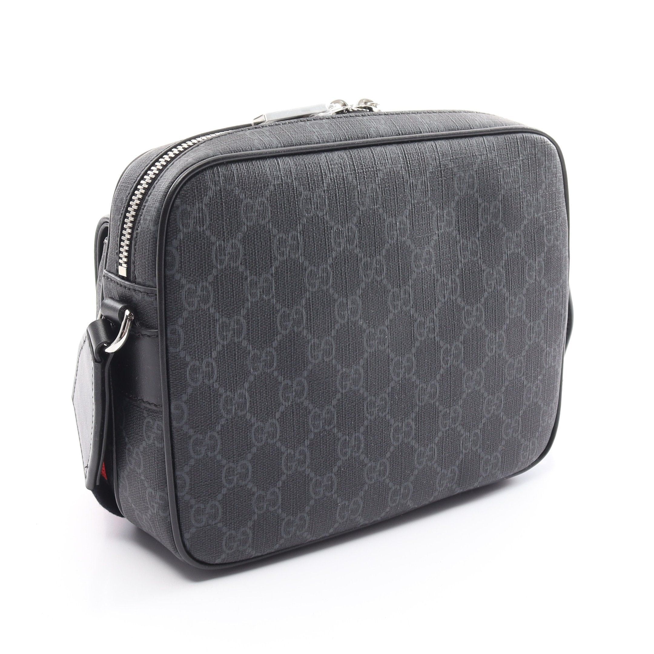Gucci Gucci Gg Supreme Small Crossbody Shoulder Bag Leather Black Gray Size ONE SIZE - 2 Thumbnail