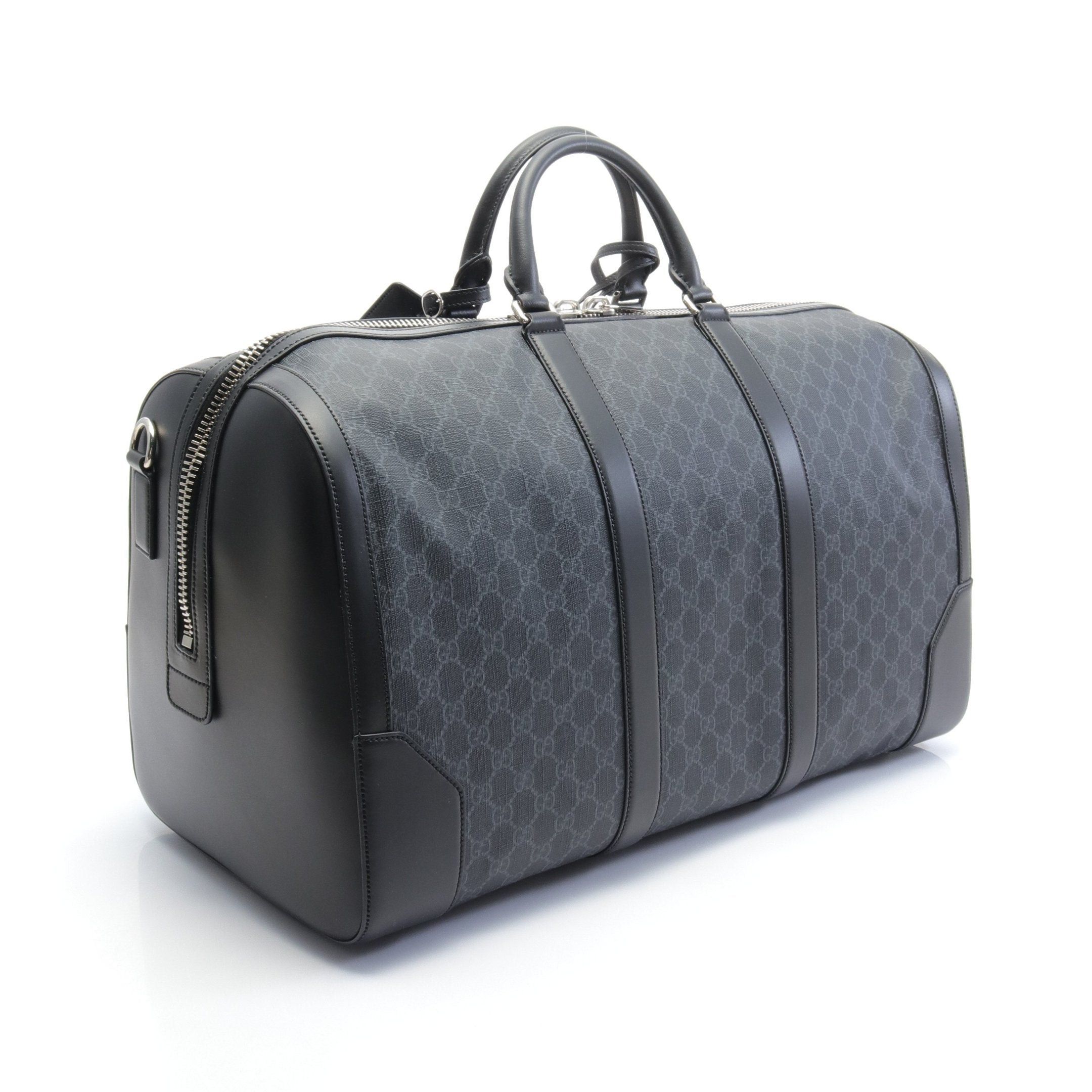 Gucci Gucci Gg Supreme Boston Bag Leather Black Size ONE SIZE - 2 Thumbnail