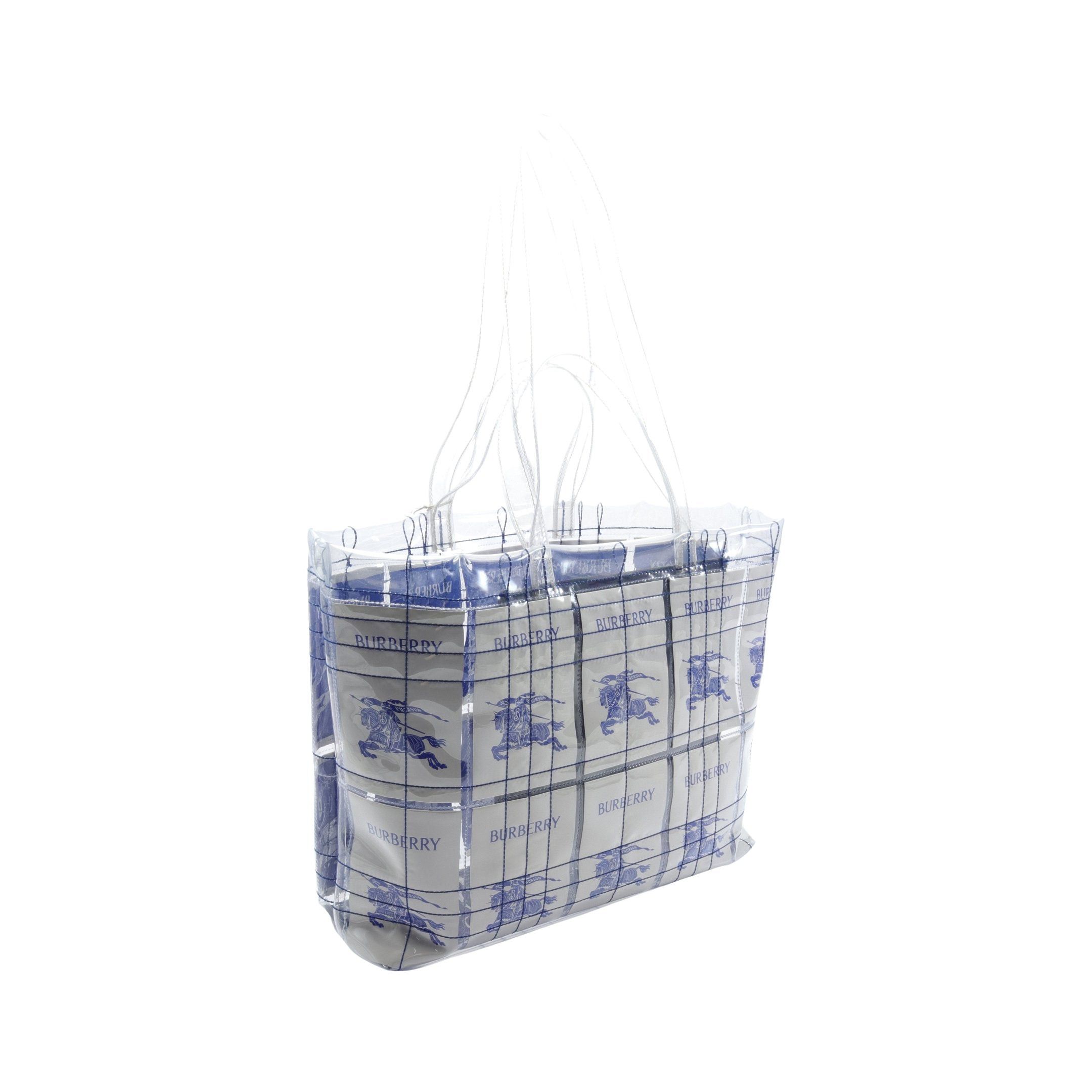 Burberry Burberry Shoulder Bag Tote Clear White Blue Ss24 Size ONE SIZE - 2 Thumbnail
