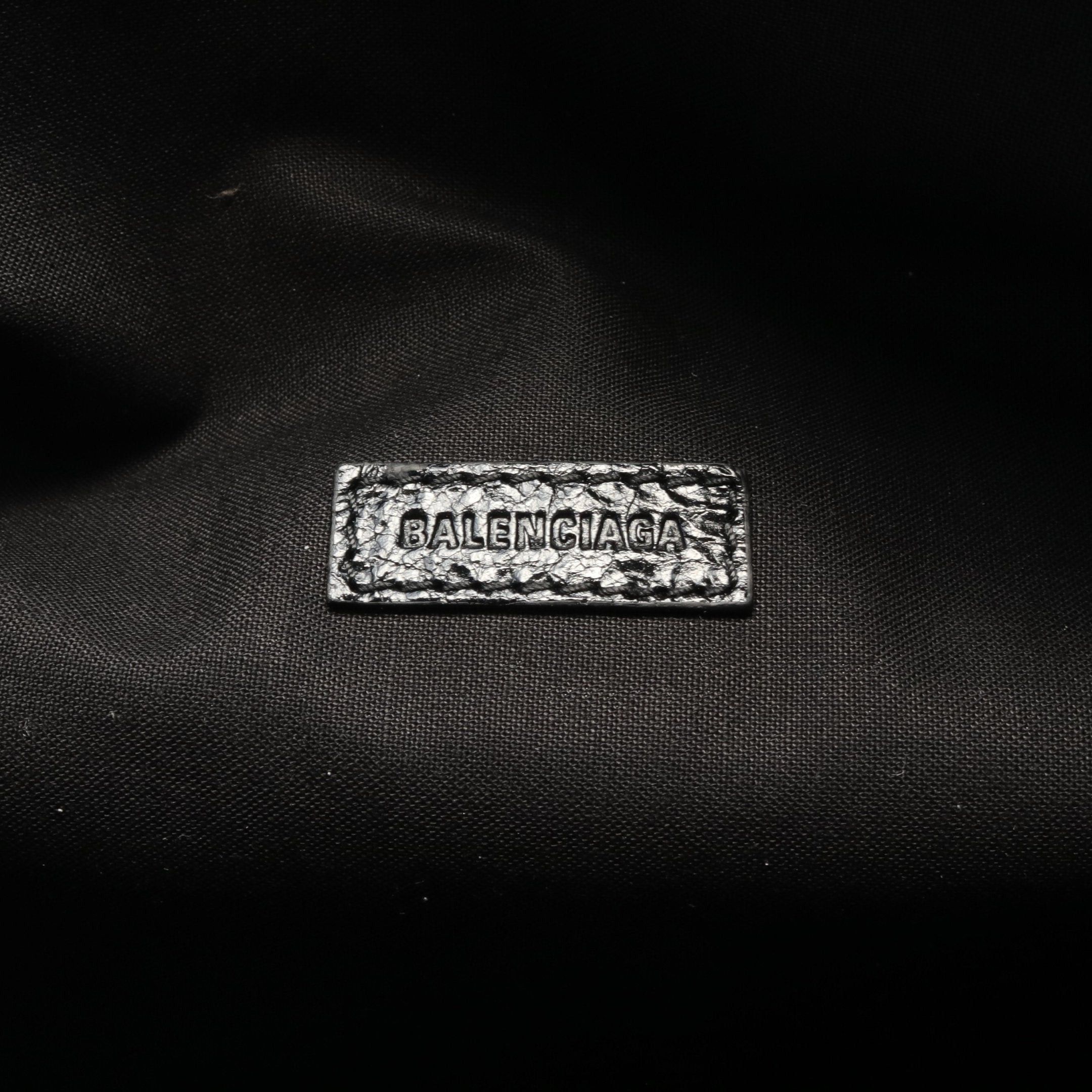 Balenciaga Balenciaga Body Bag Waist Logo Print Leather Black Size ONE SIZE - 4 Thumbnail