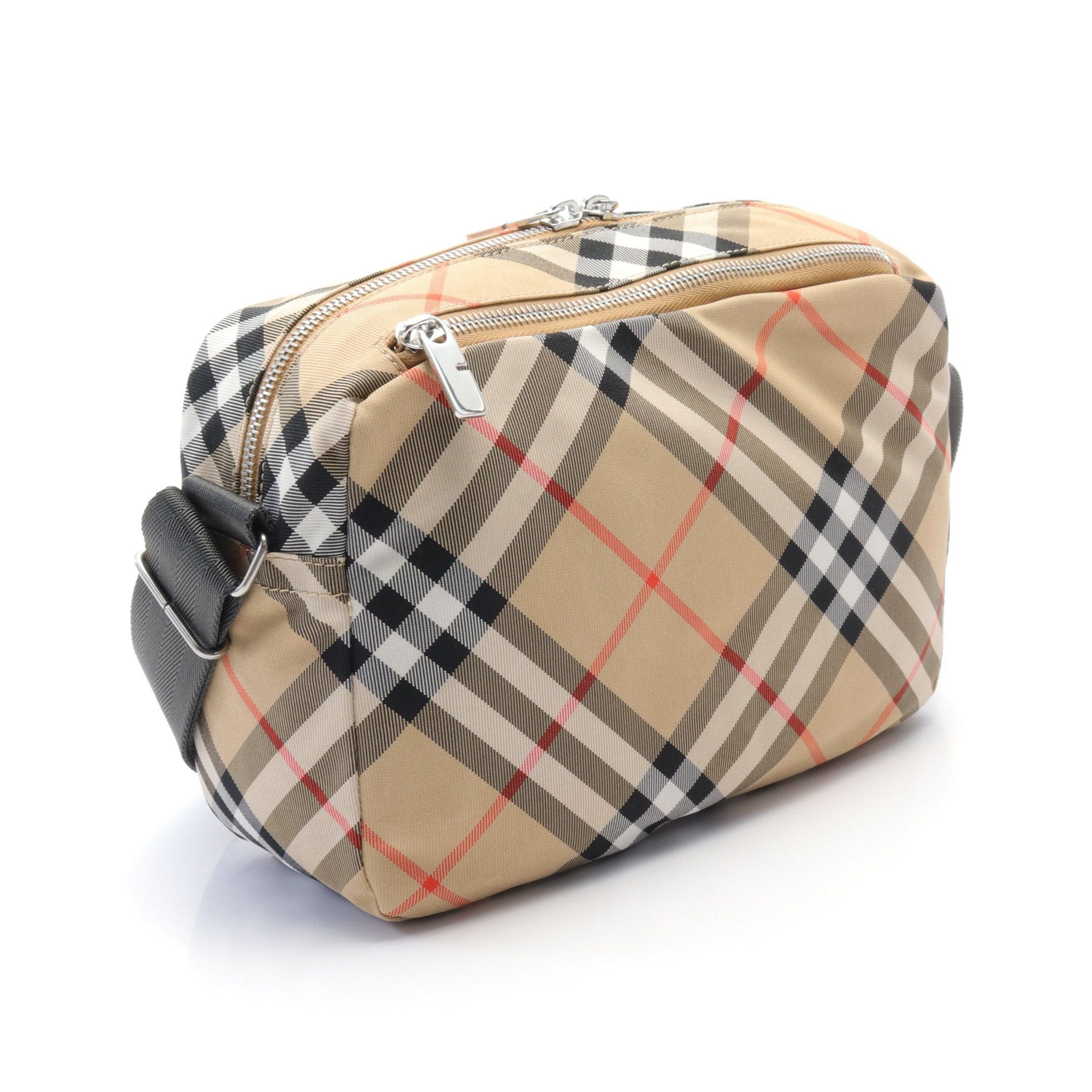 Burberry Burberry Shoulder Bag Check Canvas Beige Multicolor Size ONE SIZE - 2 Thumbnail