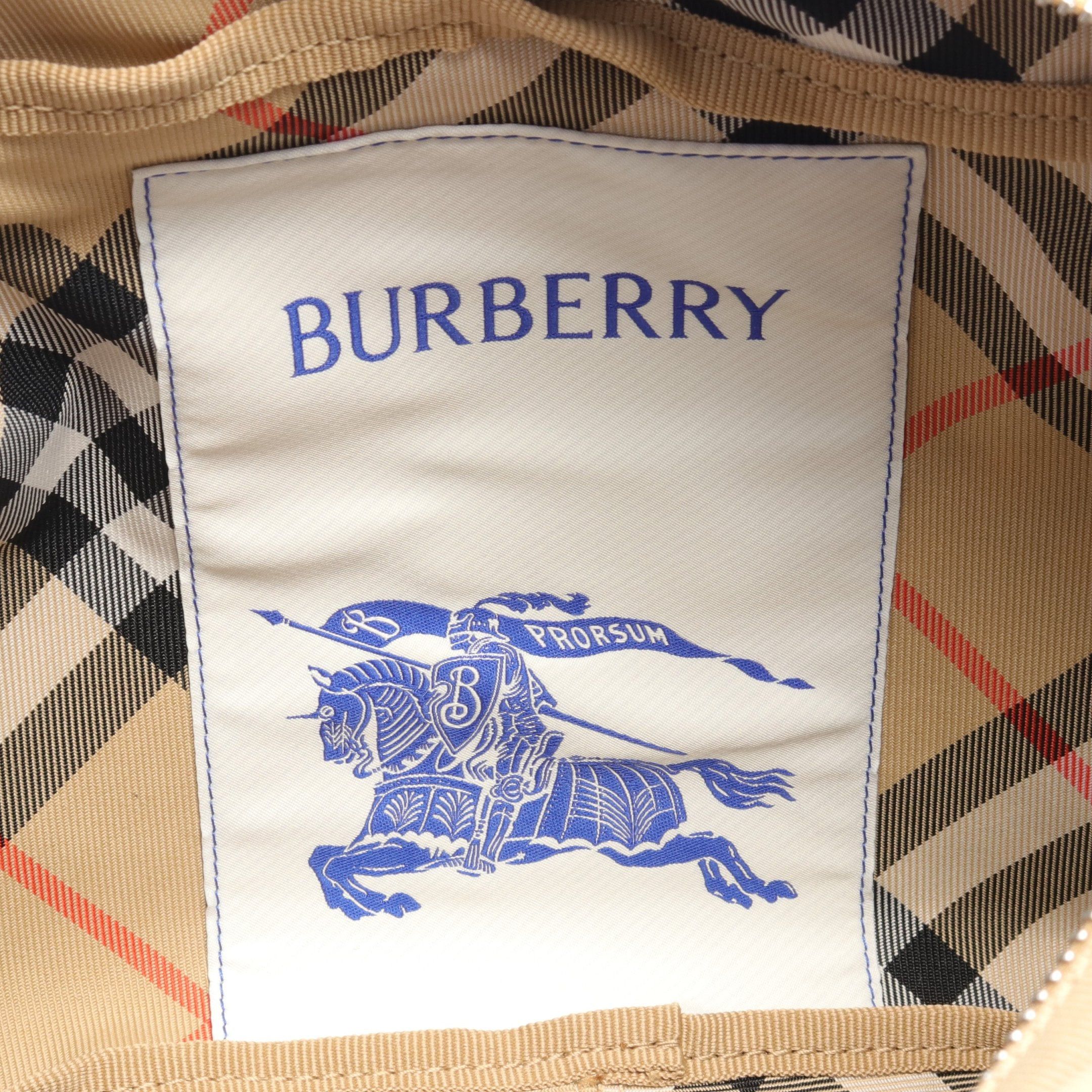 Burberry Burberry Shoulder Bag Check Canvas Beige Multicolor Size ONE SIZE - 4 Thumbnail