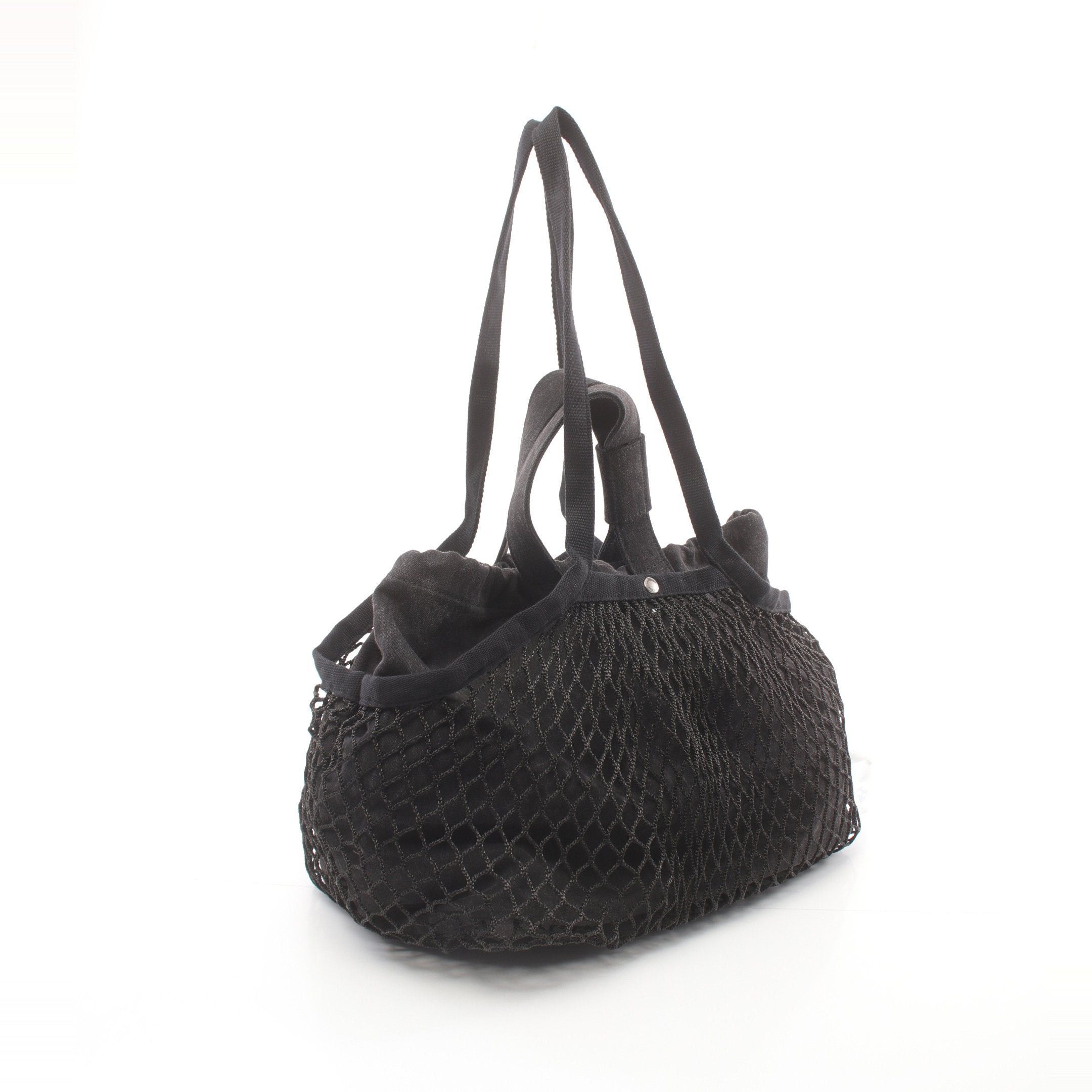 Balenciaga Balenciaga Shoulder Bag Tote Canvas Black Mesh Logo Size ONE SIZE - 2 Thumbnail