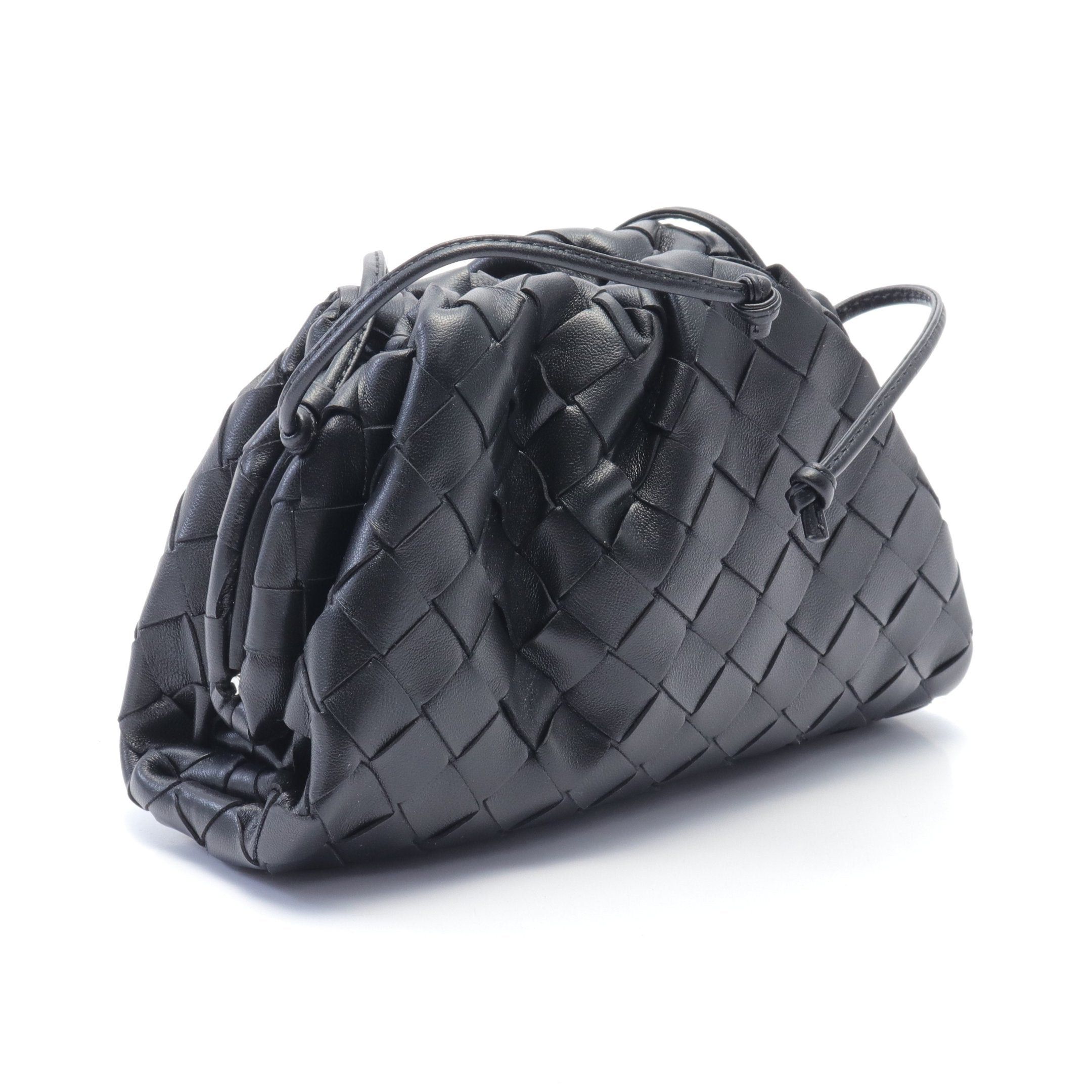 Bottega Veneta Bottega Veneta Mini The Pouch Shoulder Bag Leather Black Size ONE SIZE - 2 Thumbnail