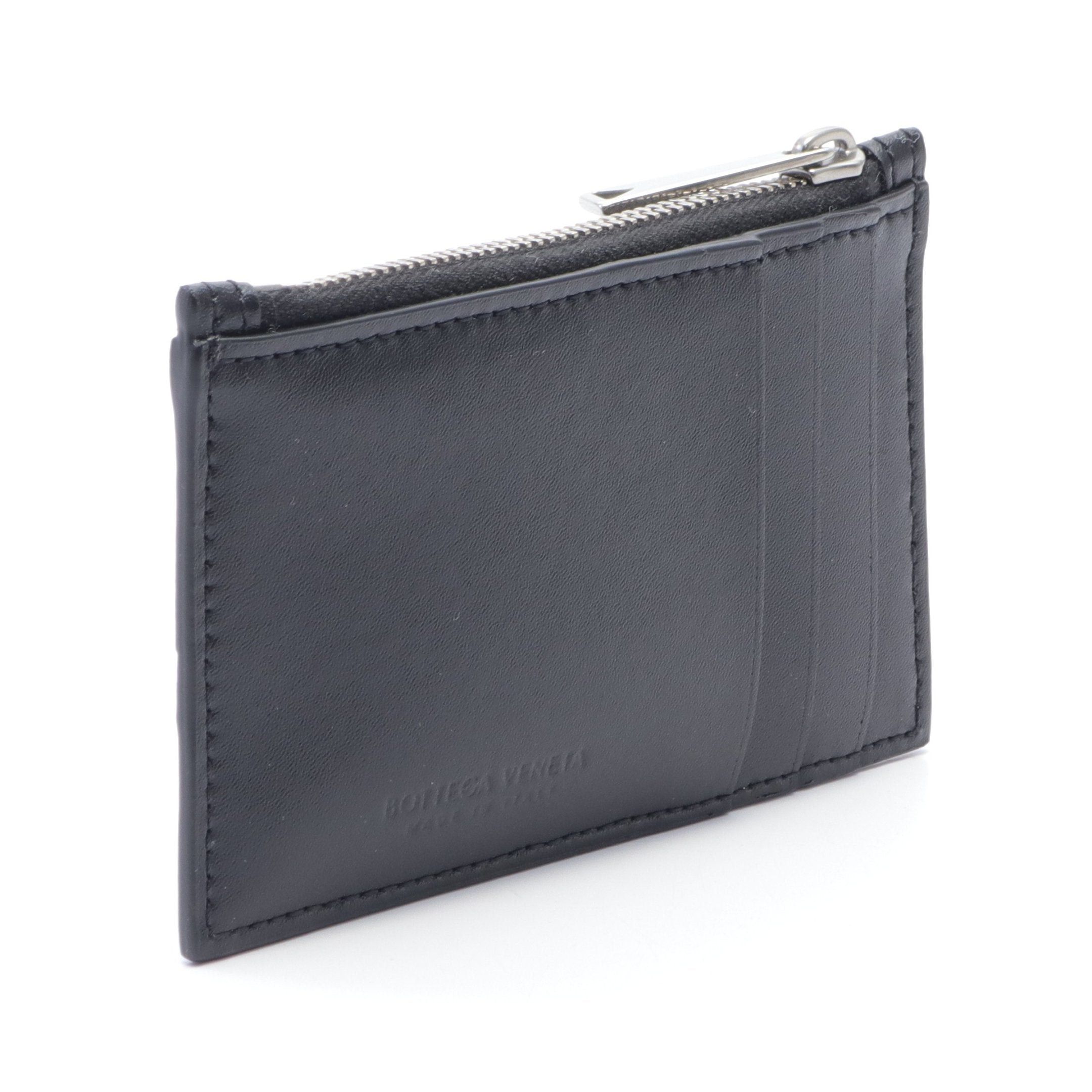 Bottega Veneta Bottega Veneta Cassette Fastener Card Case Leather Black Size ONE SIZE - 2 Thumbnail