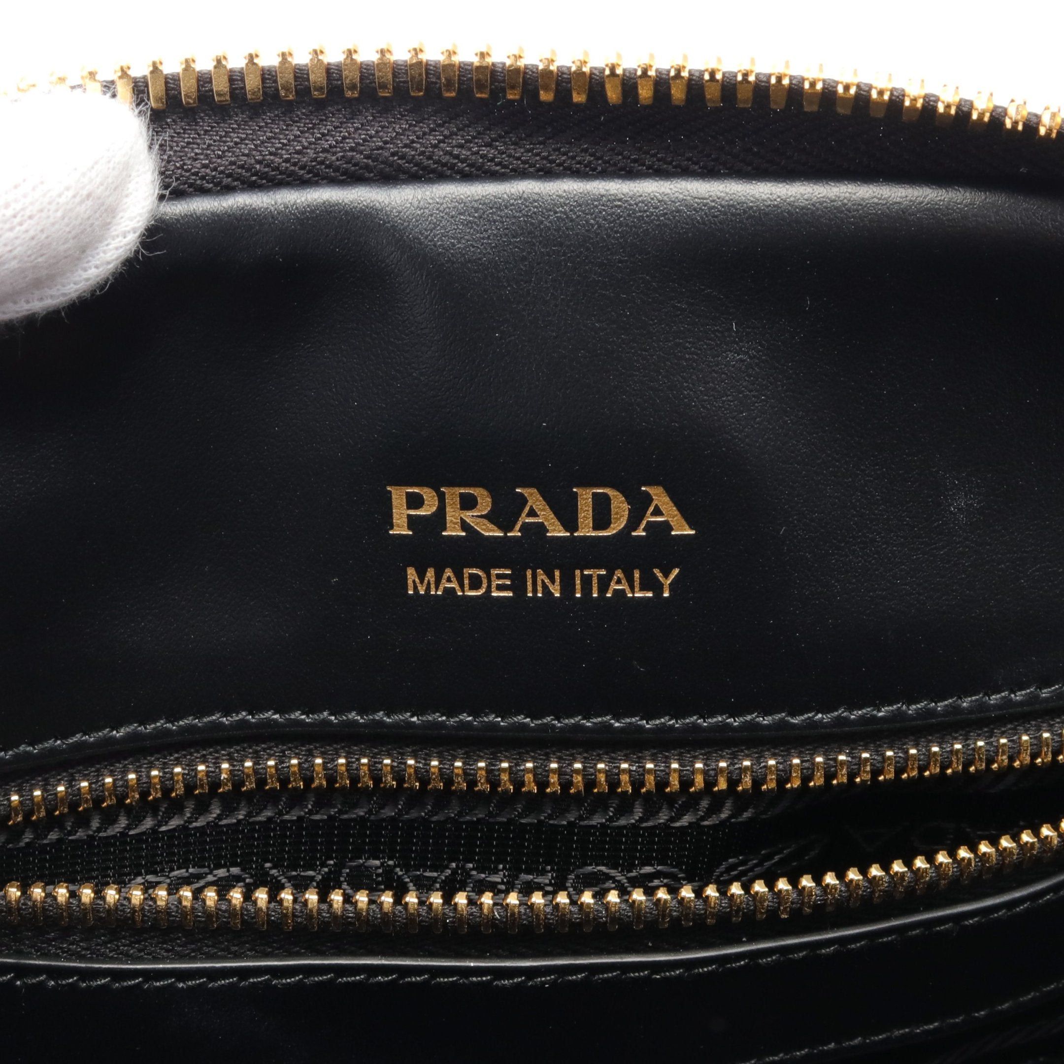 Prada Prada Handbag Leather Black Size ONE SIZE - 4 Thumbnail