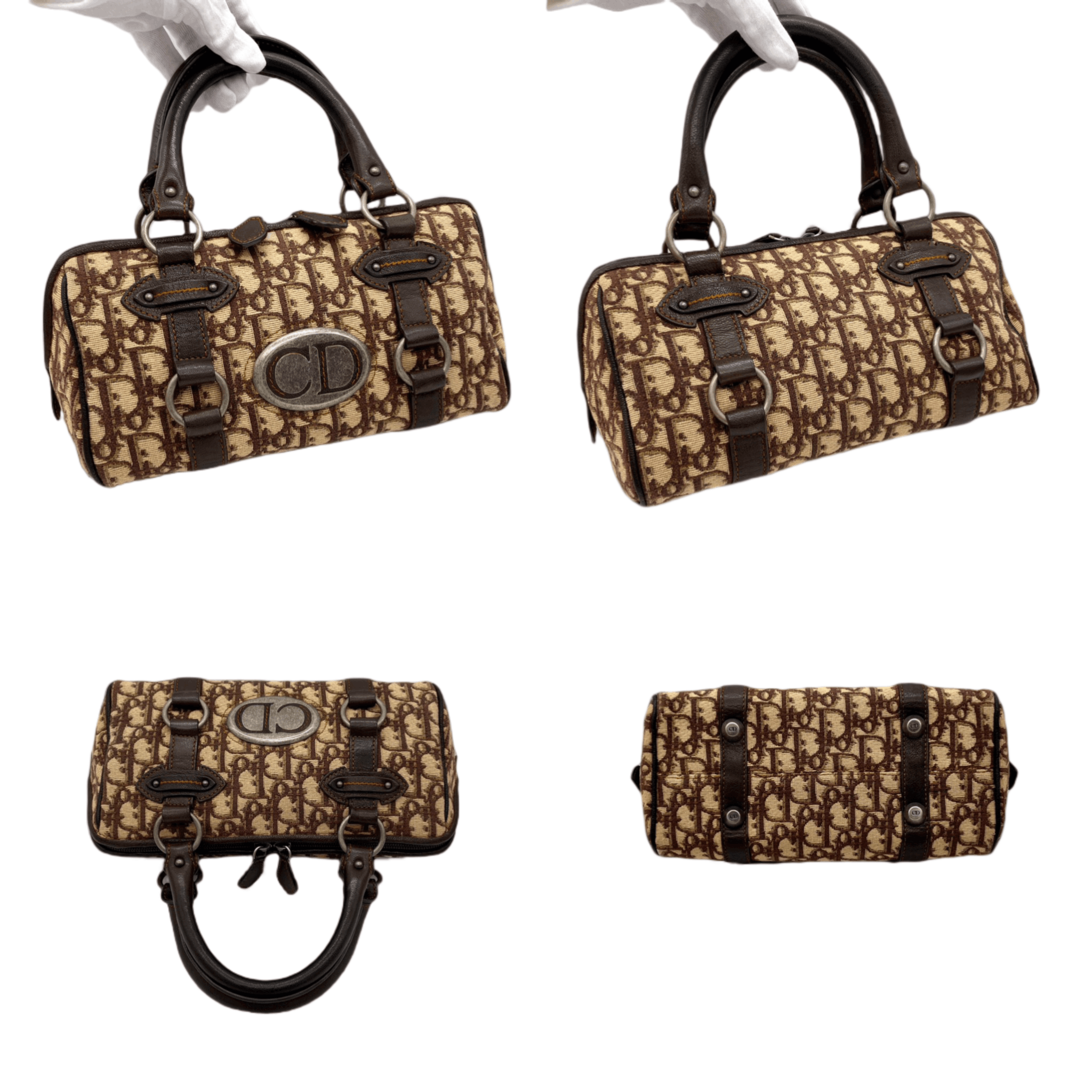 Dior Christian Dior Trotter Cd Logo Boston Handbag Size ONE SIZE - 9 Thumbnail