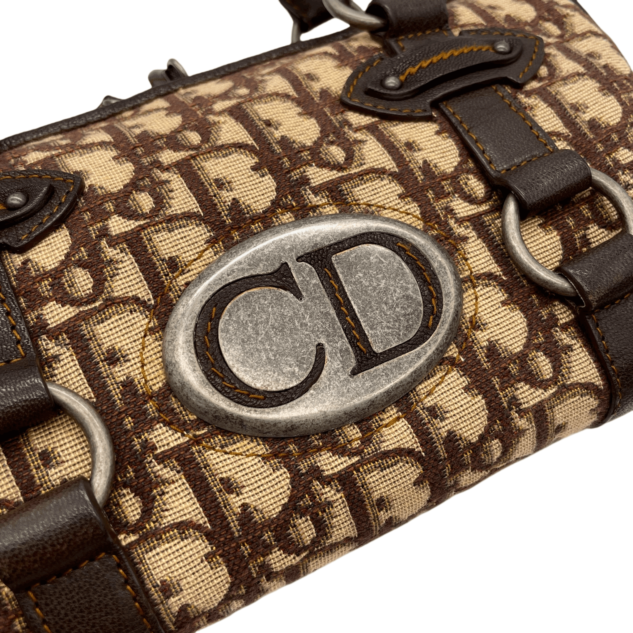 Dior Christian Dior Trotter Cd Logo Boston Handbag Size ONE SIZE - 5 Thumbnail
