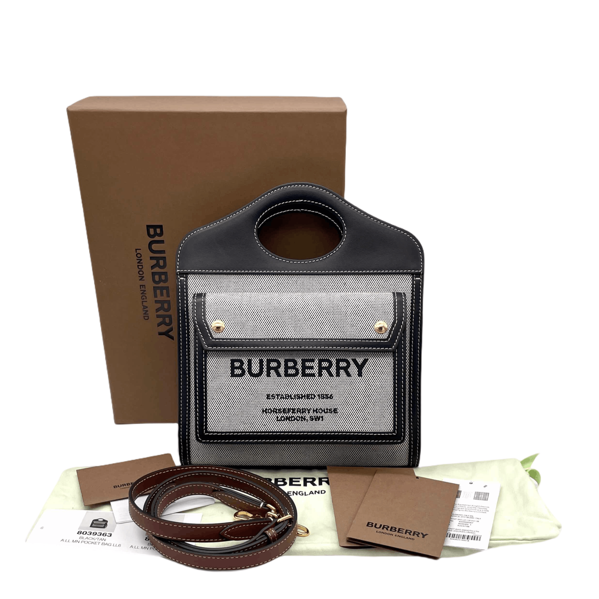 Burberry Burberry Mini Pocket Handbag With Strap Size ONE SIZE - 4 Thumbnail