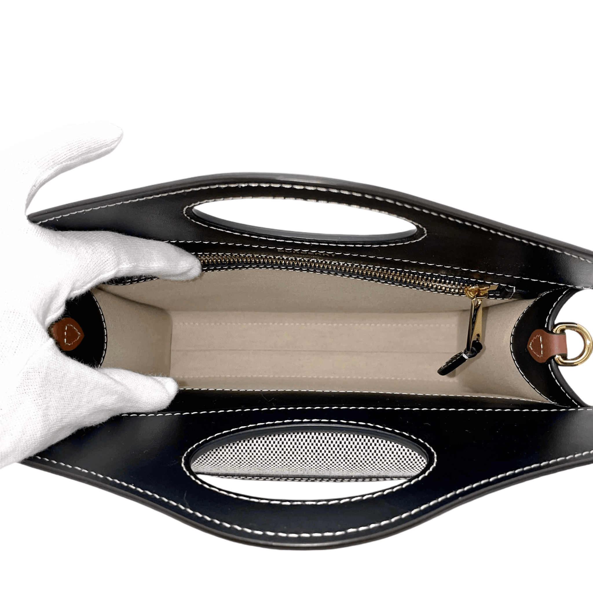 Burberry Burberry Mini Pocket Handbag With Strap Size ONE SIZE - 12 Thumbnail