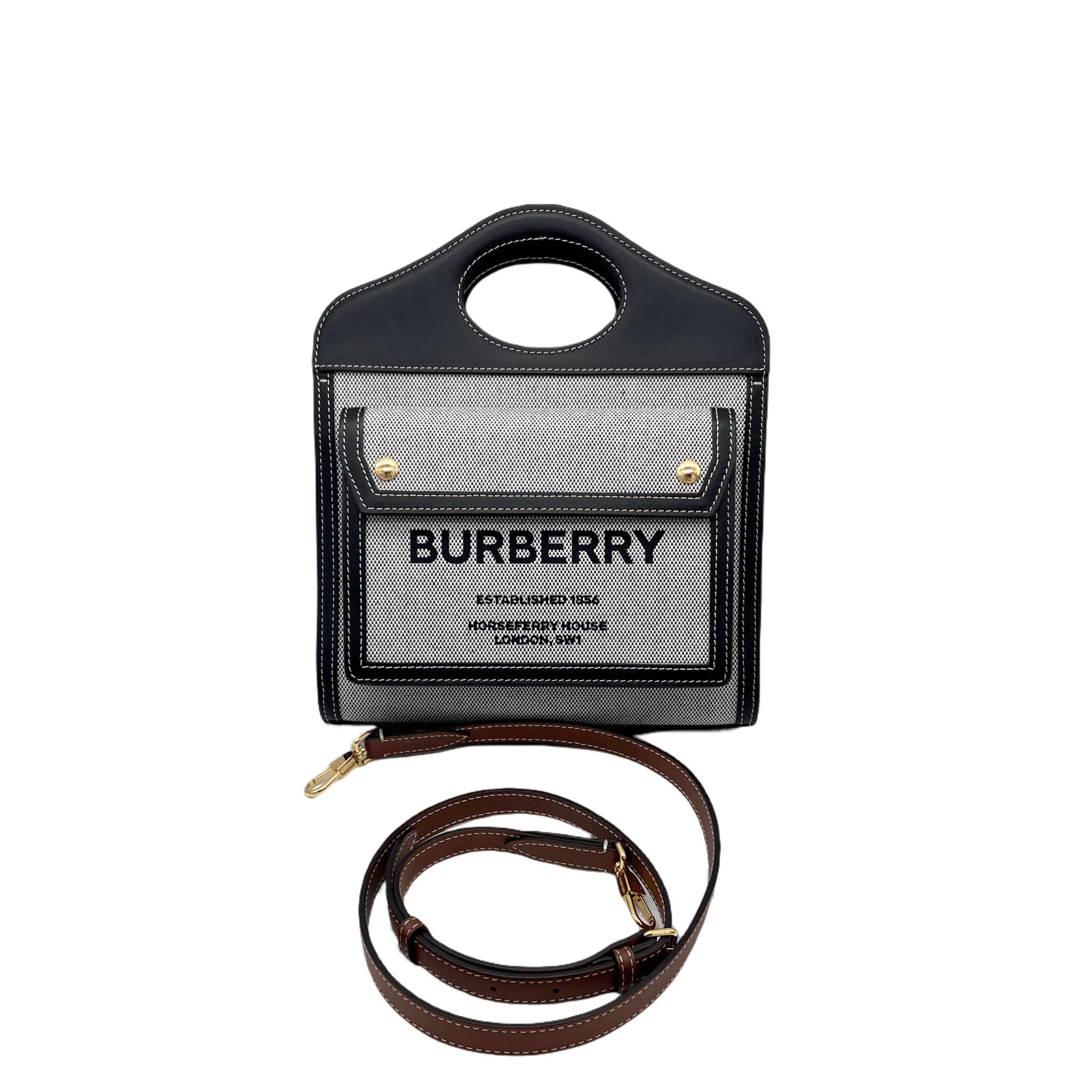Burberry Burberry Mini Pocket Handbag With Strap Size ONE SIZE - 5 Thumbnail
