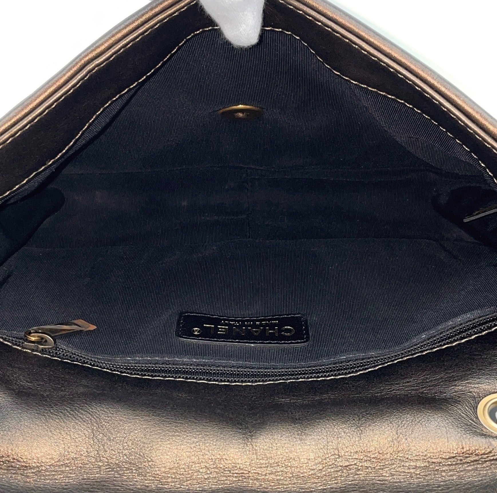 Chanel Chanel Wild Stitch Matelasse Coco Mark Double Chain Flap Bag Gold Size ONE SIZE - 16 Thumbnail