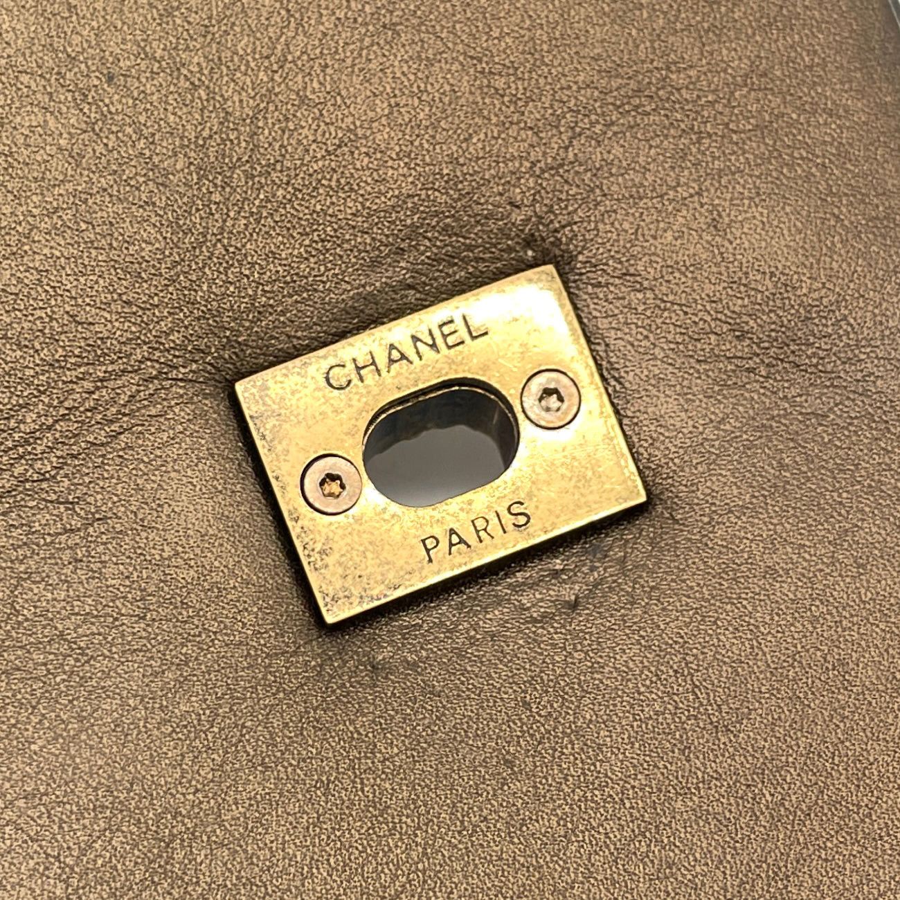 Chanel Chanel Wild Stitch Matelasse Coco Mark Double Chain Flap Bag Gold Size ONE SIZE - 13 Thumbnail
