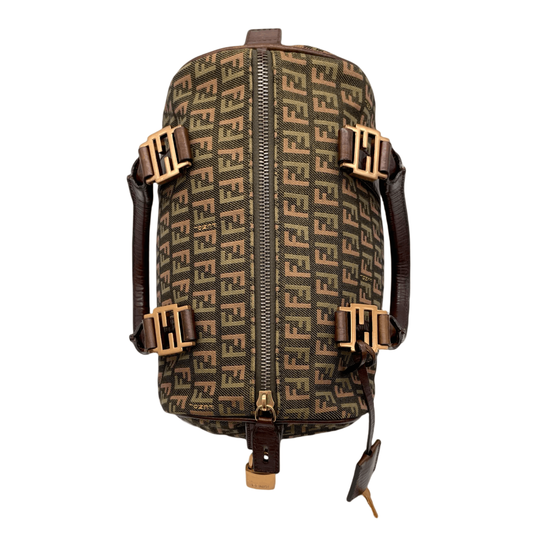 Fendi Fendi Zucchino Logo Boston Handbag Pm Size ONE SIZE - 5 Thumbnail