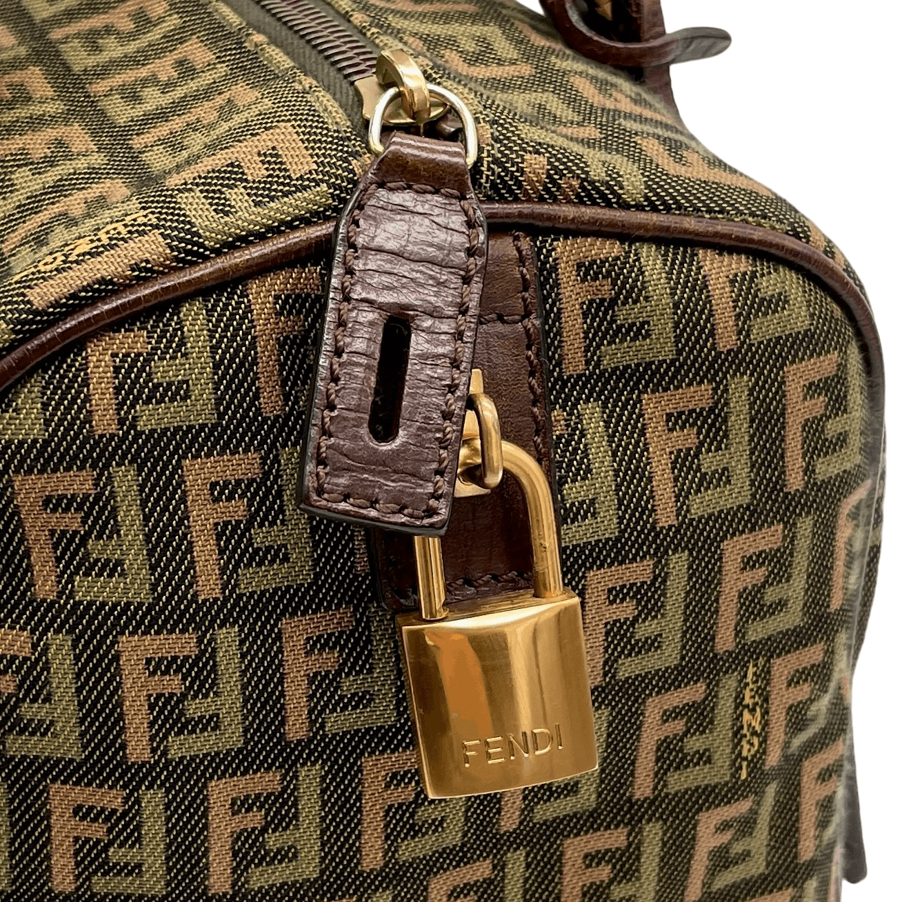 Fendi Fendi Zucchino Logo Boston Handbag Pm Size ONE SIZE - 6 Thumbnail