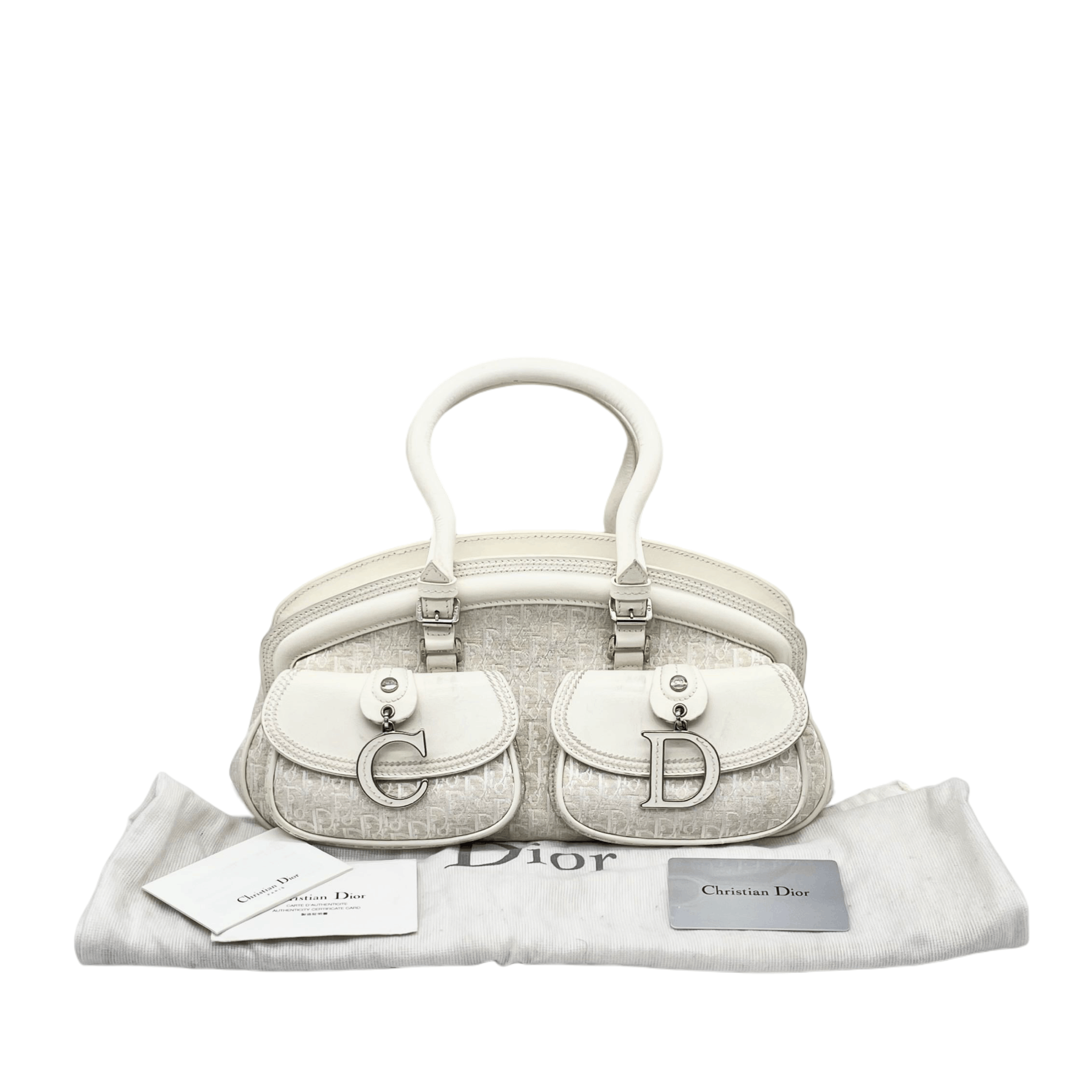 Dior Christian Dior Trotter Cd Detective Satchel Handbag/2005Ss Size ONE SIZE - 4 Thumbnail