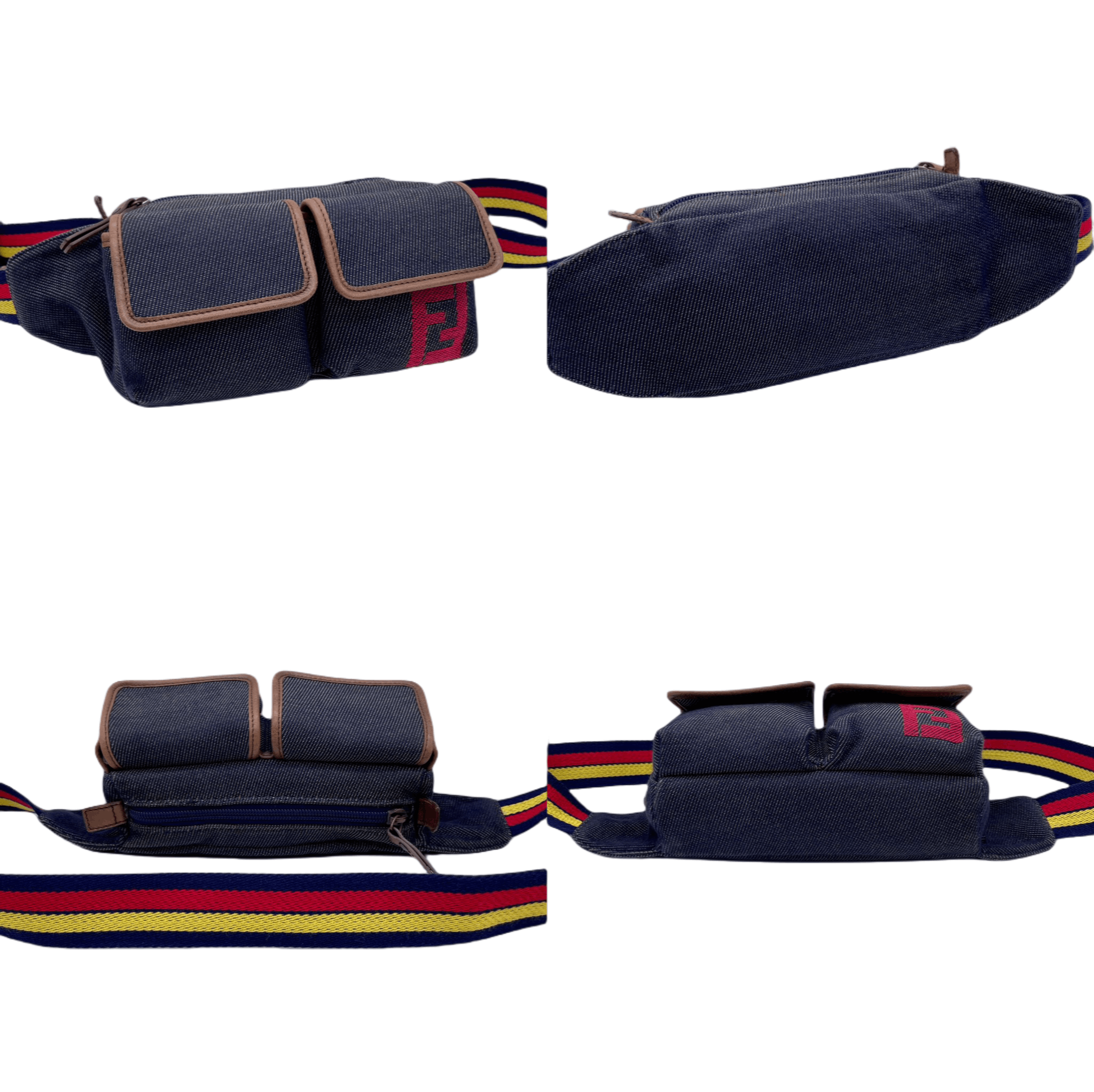 Fendi Fendi Ff Denim Waist Bag Size ONE SIZE - 9 Thumbnail