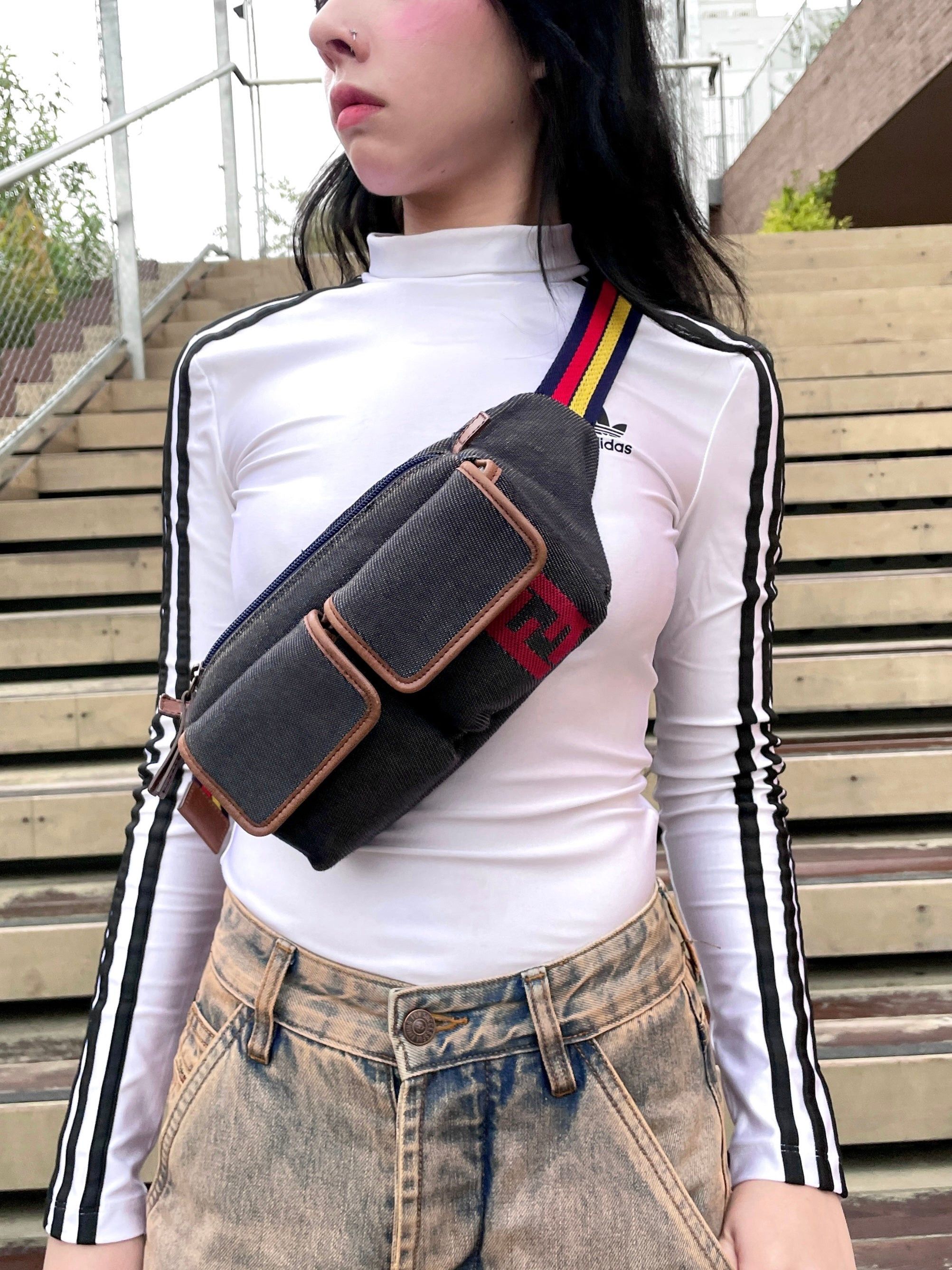 Fendi Fendi Ff Denim Waist Bag Size ONE SIZE - 2 Thumbnail