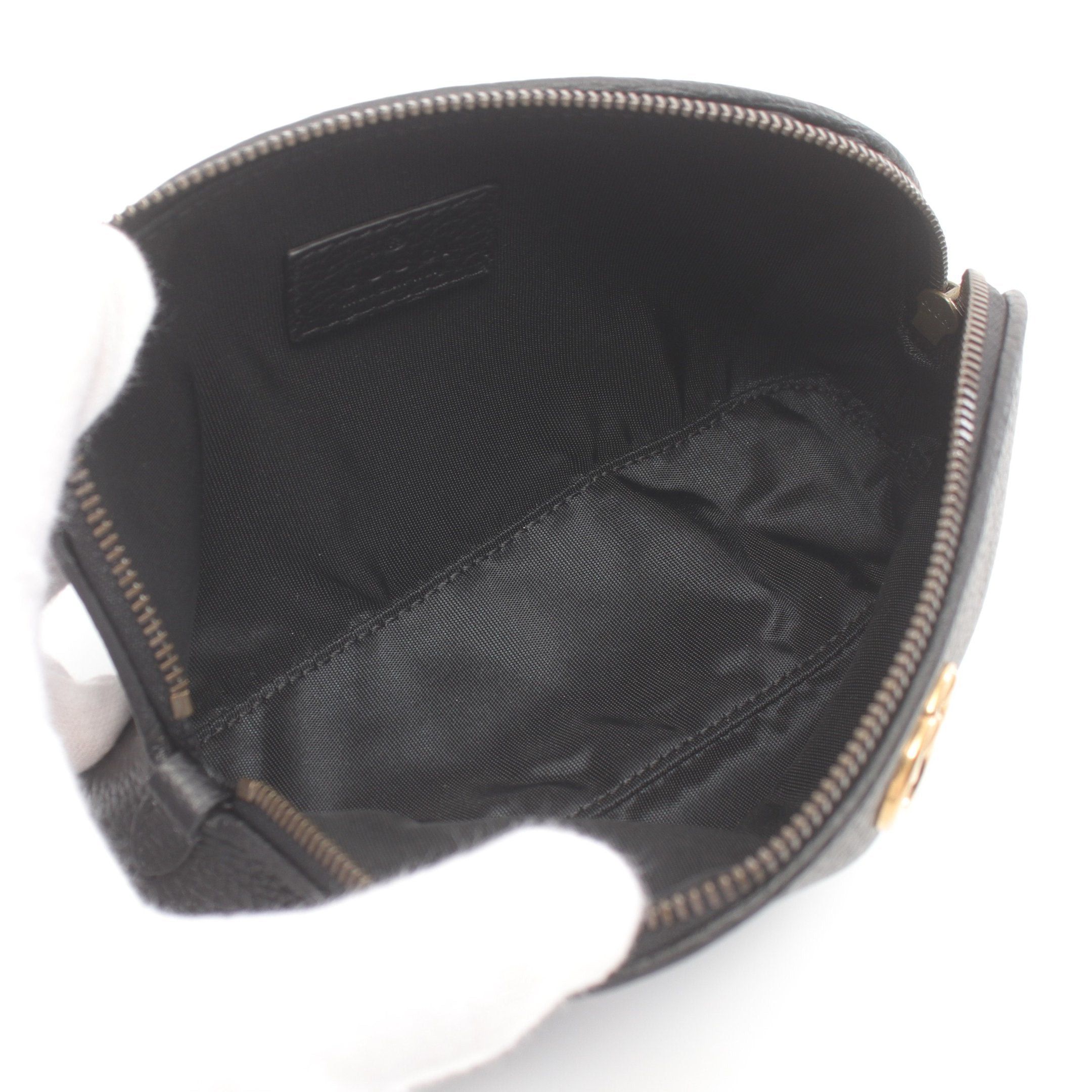 Gucci Gucci Double G Pouch Leather Black Size ONE SIZE - 3 Thumbnail
