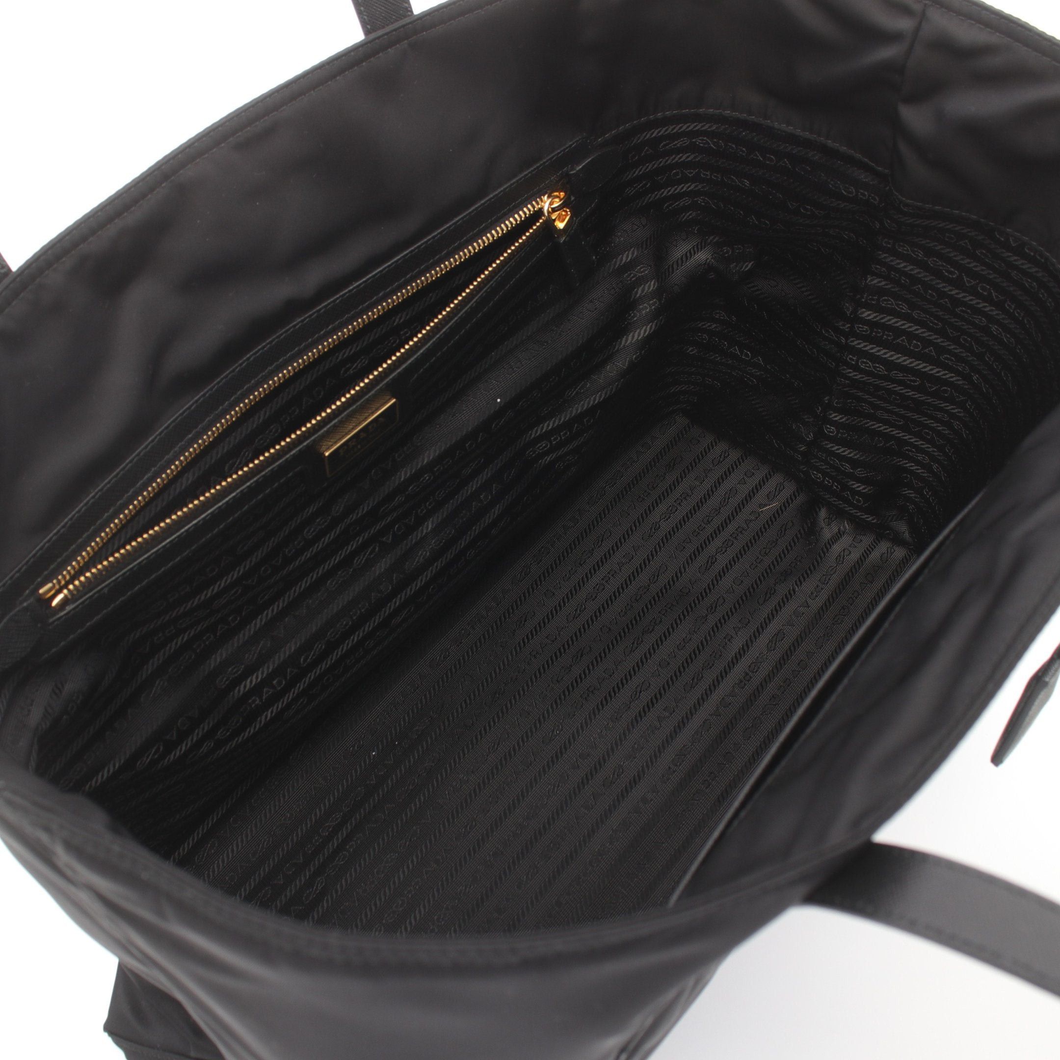 Prada Prada Re-Edition 1978 Tessuto Saffiano Shoulder Bag Tote Nylon Leather Black Size ONE SIZE - 3 Thumbnail