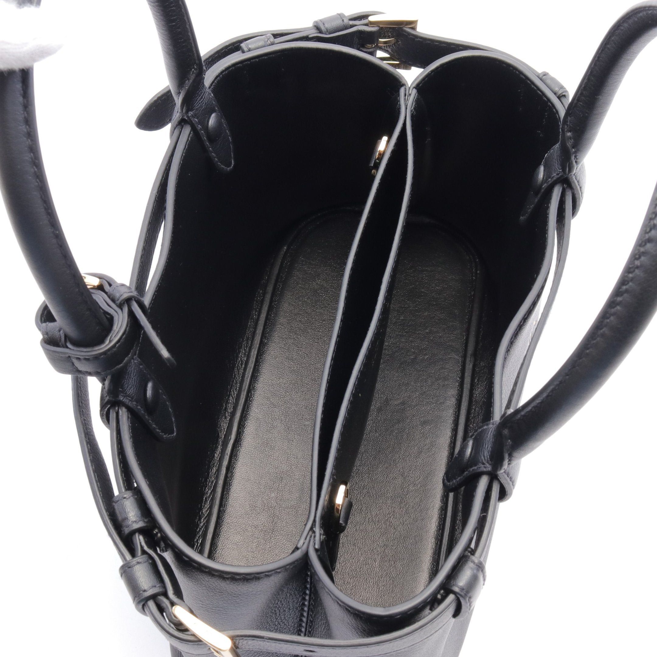 Prada Prada Handbag Leather Black Size ONE SIZE - 3 Thumbnail