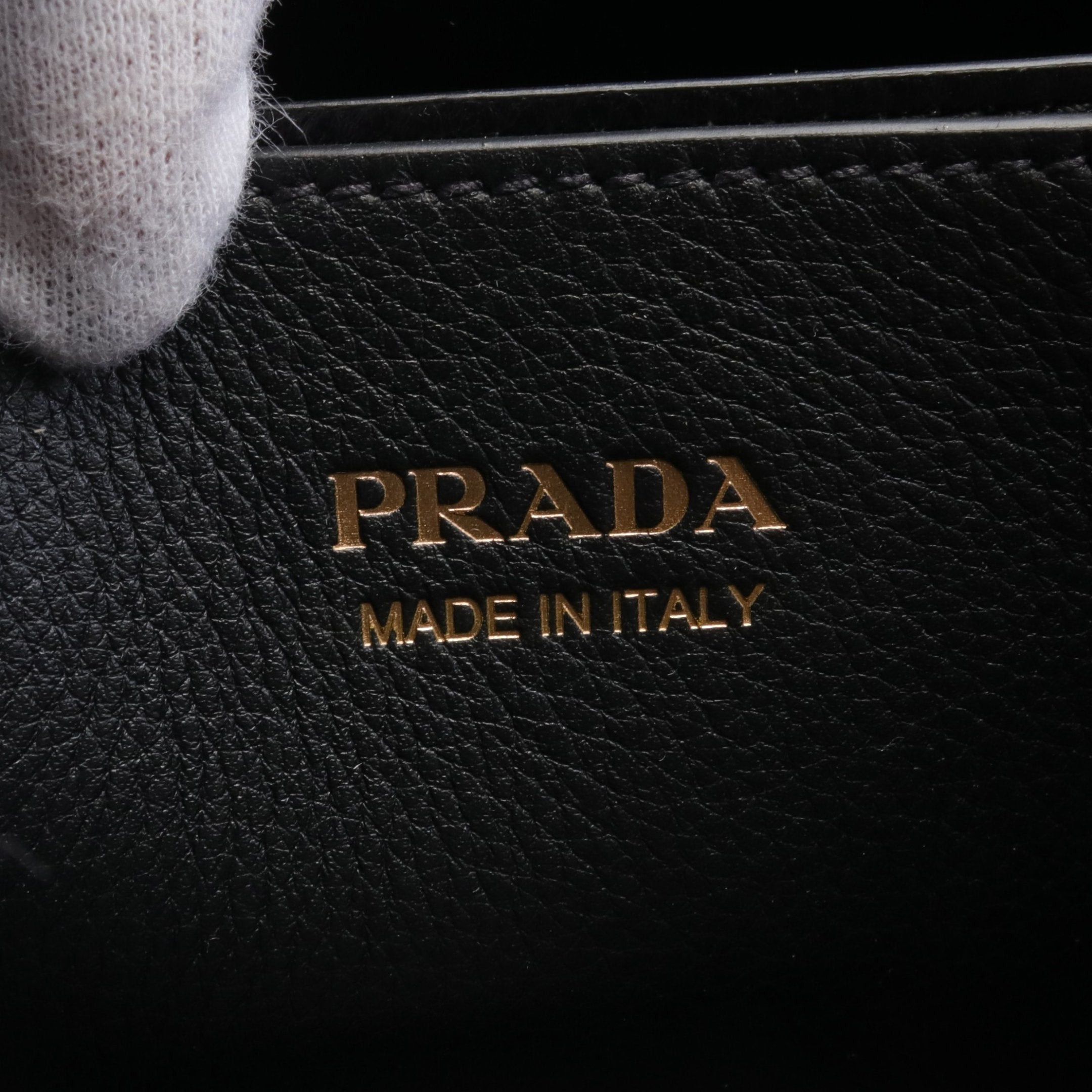 Prada Prada Handbag Leather Black Size ONE SIZE - 4 Thumbnail