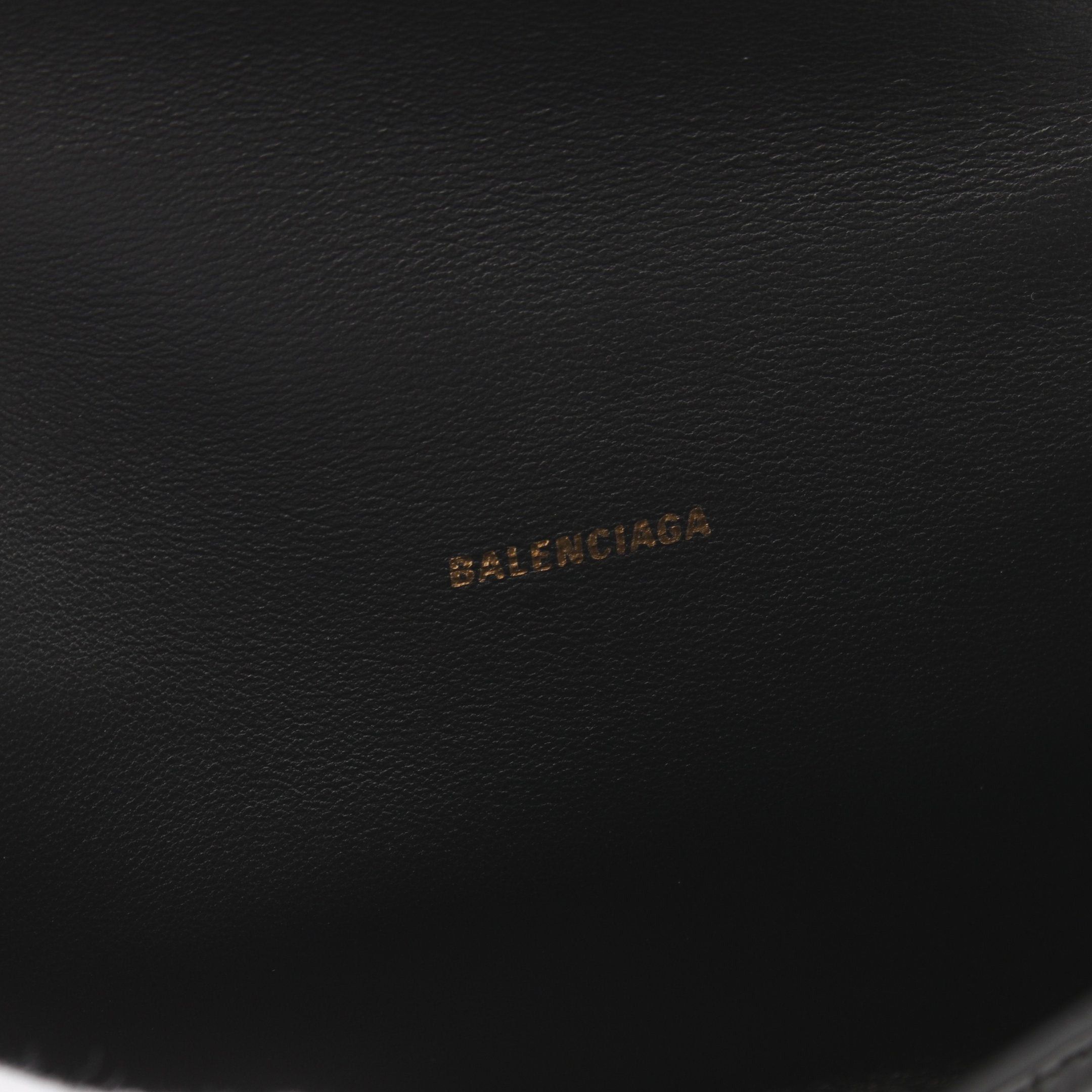 Balenciaga Balenciaga Hourglass Xs Handbag Leather Black Croc Embossed Size ONE SIZE - 4 Thumbnail