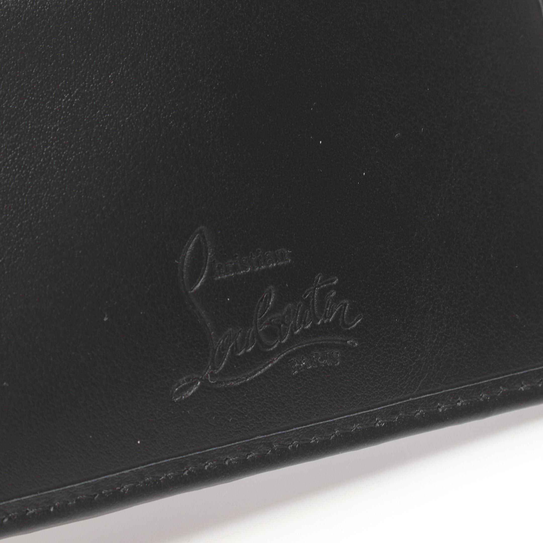 Christian Louboutin Christian Louboutin Card Case Canvas Leather Black Size ONE SIZE - 4 Thumbnail