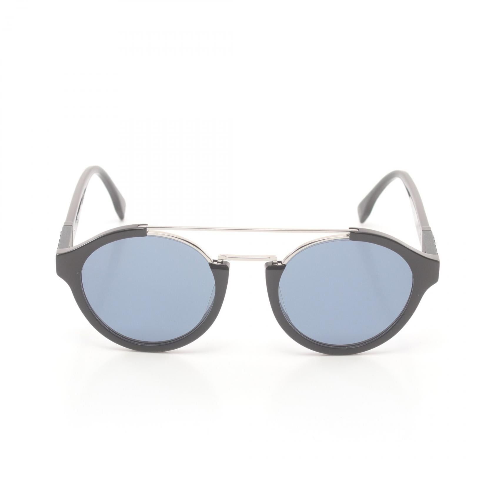 Fendi Fendi Diagonal Sunglasses Others Black Silver Size ONE SIZE - 2 Thumbnail