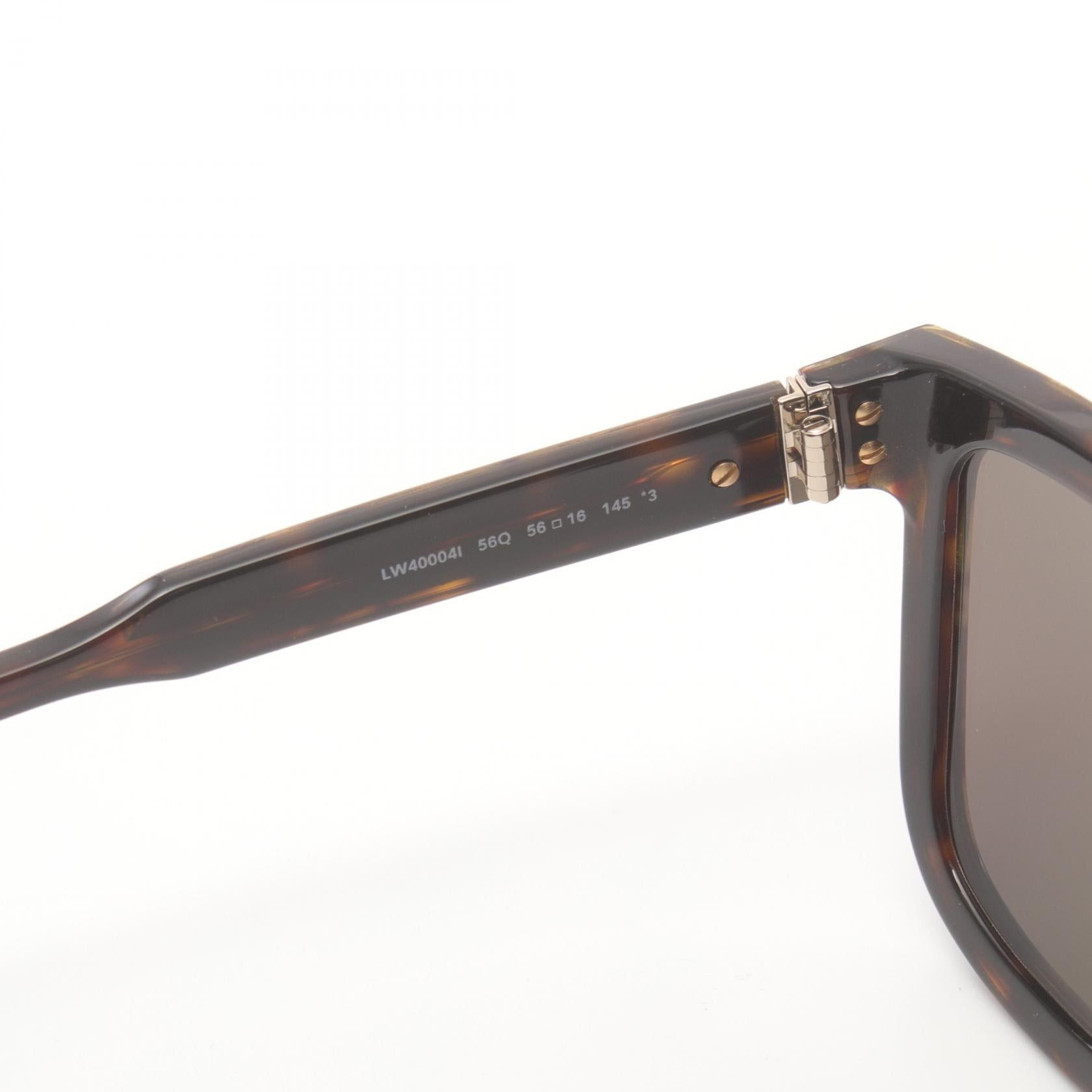 Loewe Loewe Sunglasses Leather Brown Size ONE SIZE - 5 Thumbnail