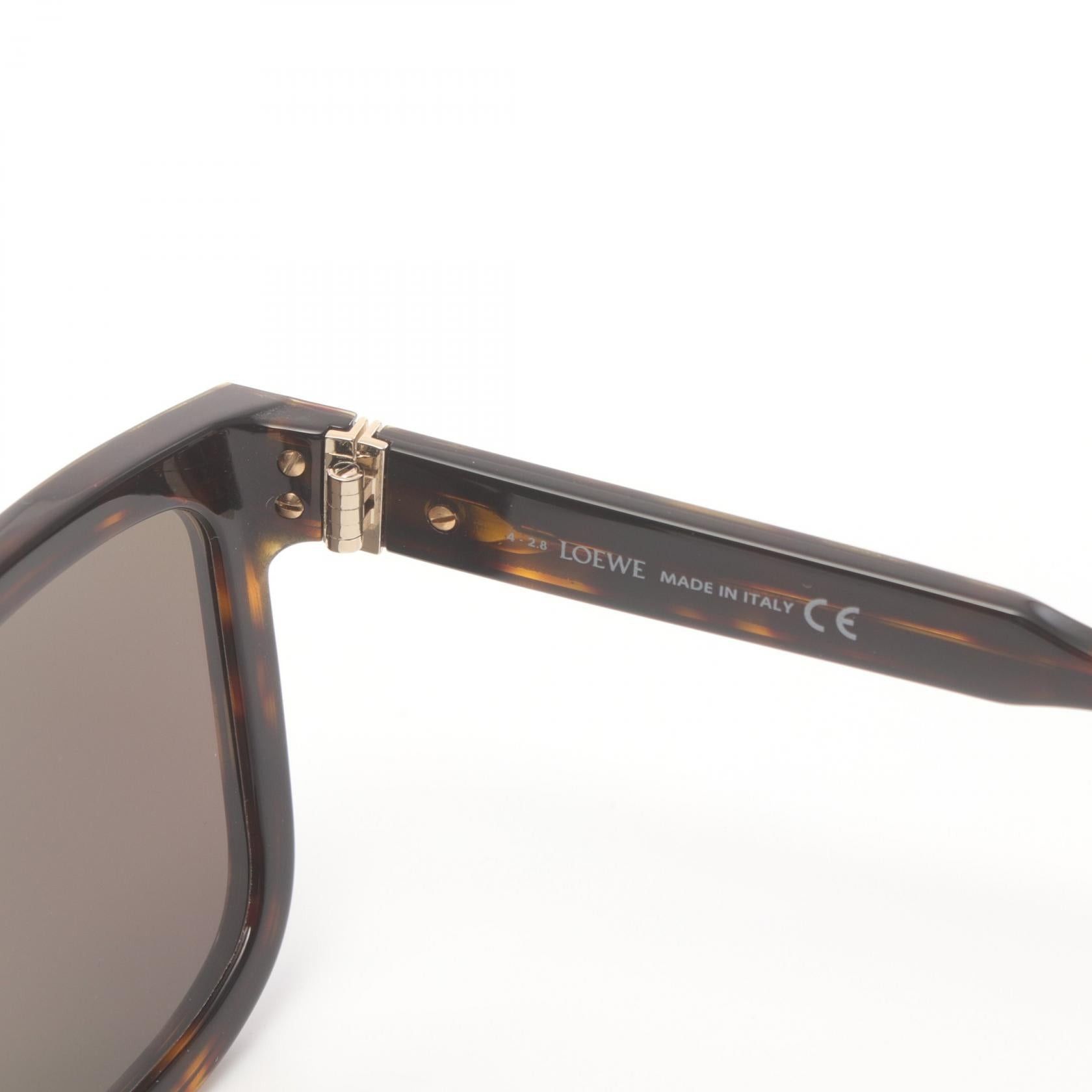 Loewe Loewe Sunglasses Leather Brown Size ONE SIZE - 4 Thumbnail