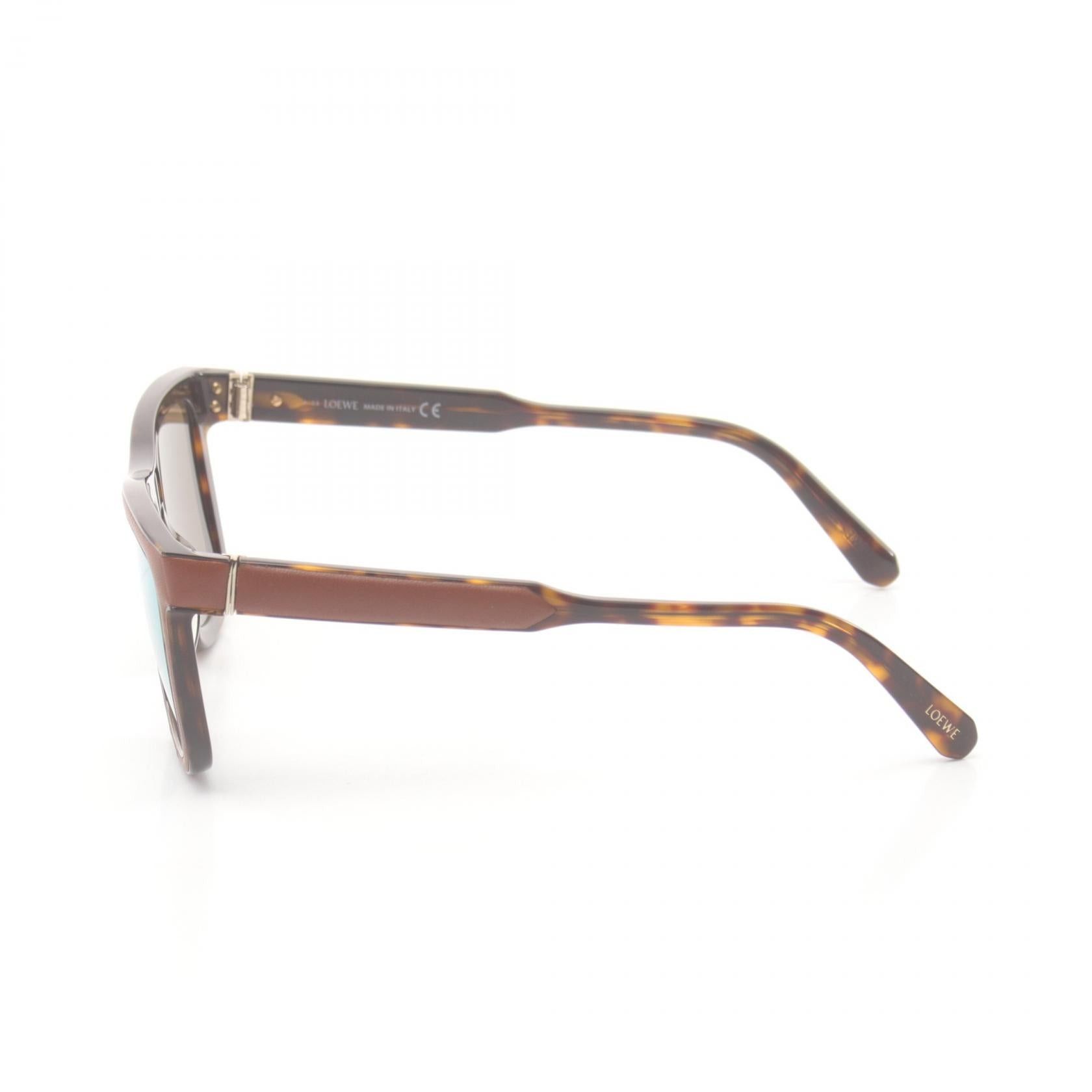 Loewe Loewe Sunglasses Leather Brown Size ONE SIZE - 3 Thumbnail