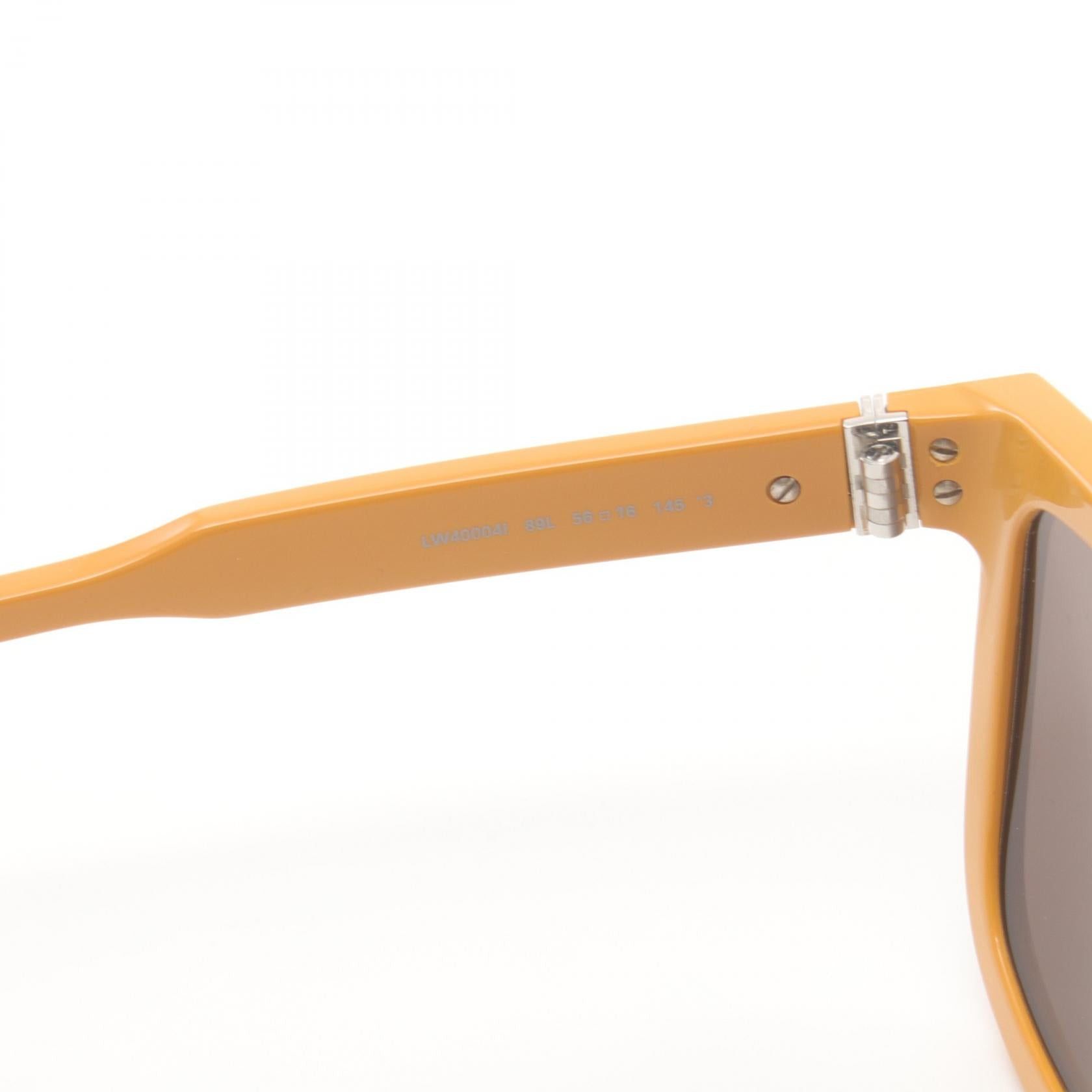 Loewe Loewe Sunglasses Leather Green Yellow Size ONE SIZE - 5 Thumbnail