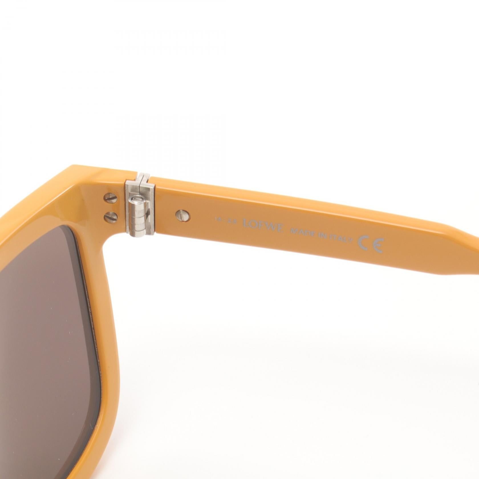 Loewe Loewe Sunglasses Leather Green Yellow Size ONE SIZE - 4 Thumbnail