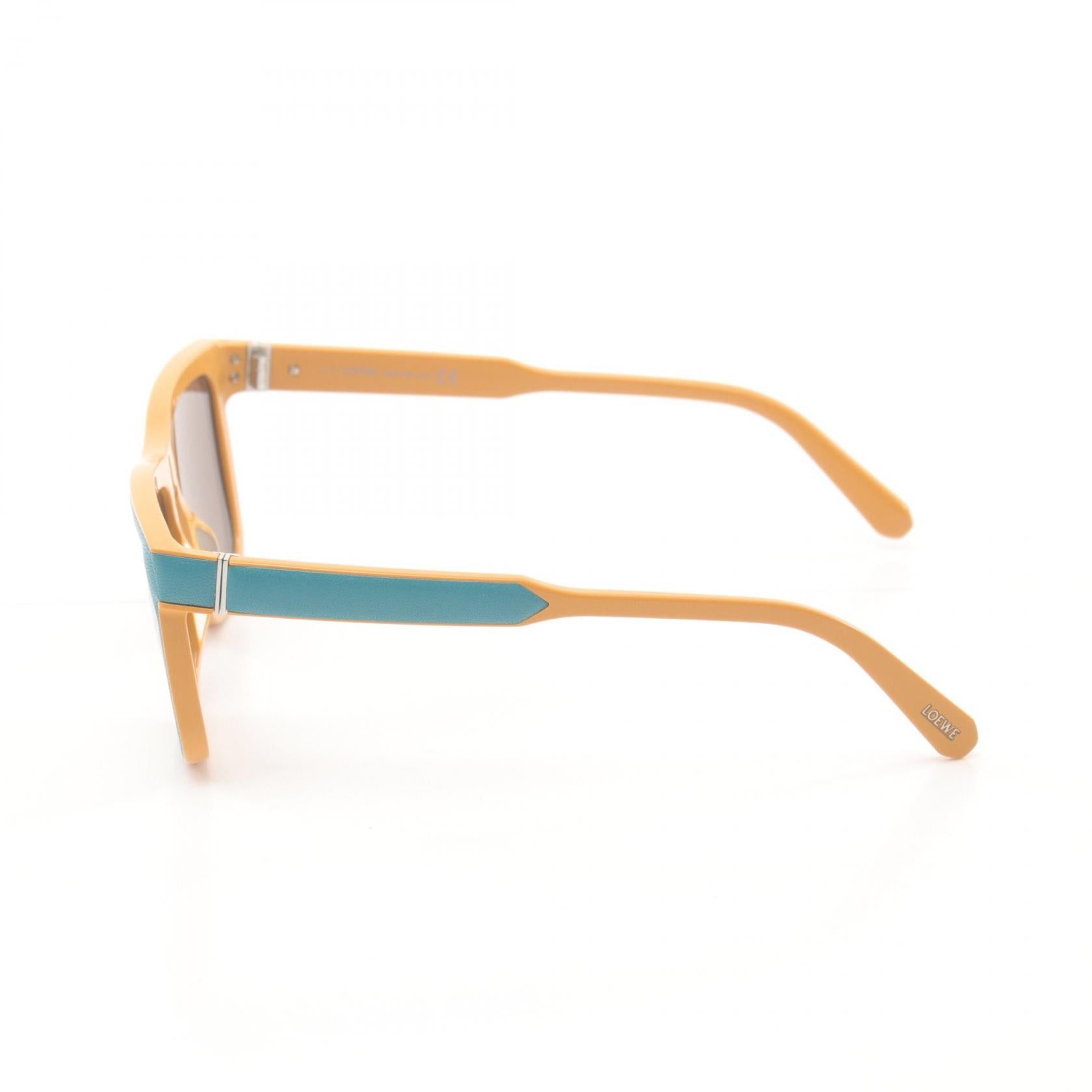 Loewe Loewe Sunglasses Leather Green Yellow Size ONE SIZE - 3 Thumbnail