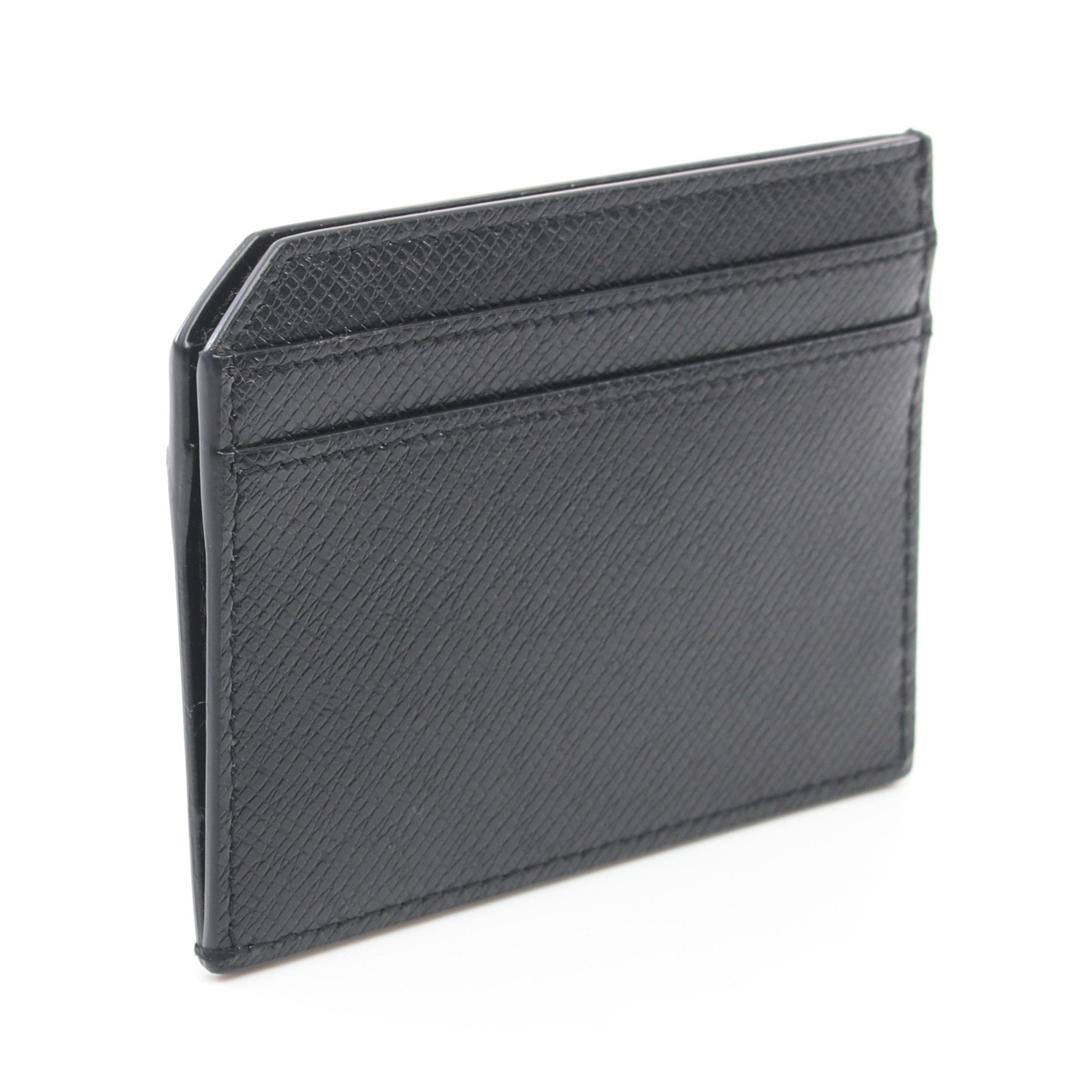 Yves Saint Laurent Yves Saint Laurent Card Case Pass Leather Black Size ONE SIZE - 2 Thumbnail