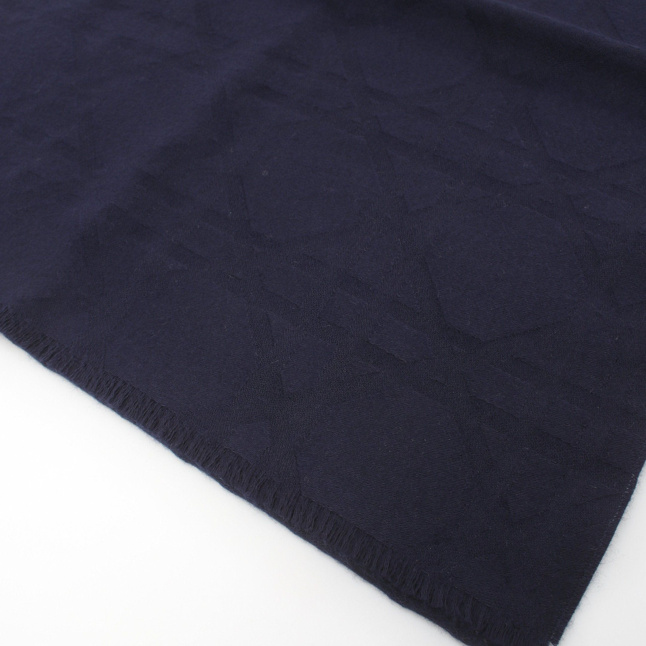 Dior Dior Scarf Cashmere Navy Size ONE SIZE - 3 Thumbnail