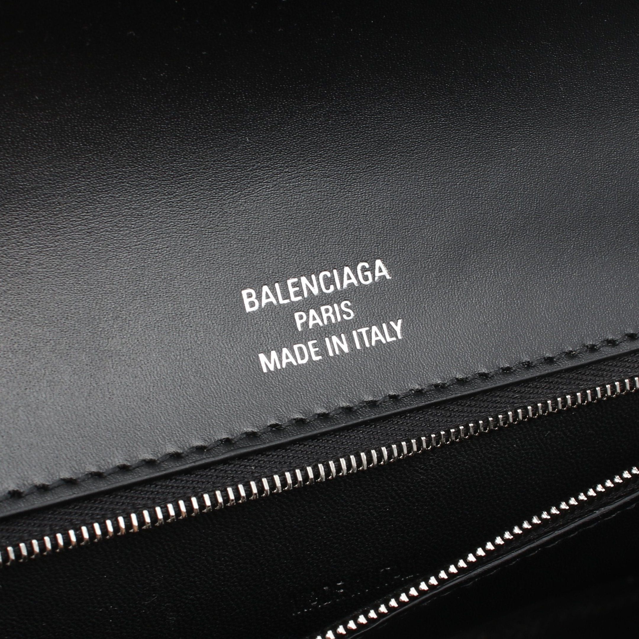 Balenciaga Balenciaga Hourglass Hour Glass Handbag Leather Black Size ONE SIZE - 4 Thumbnail