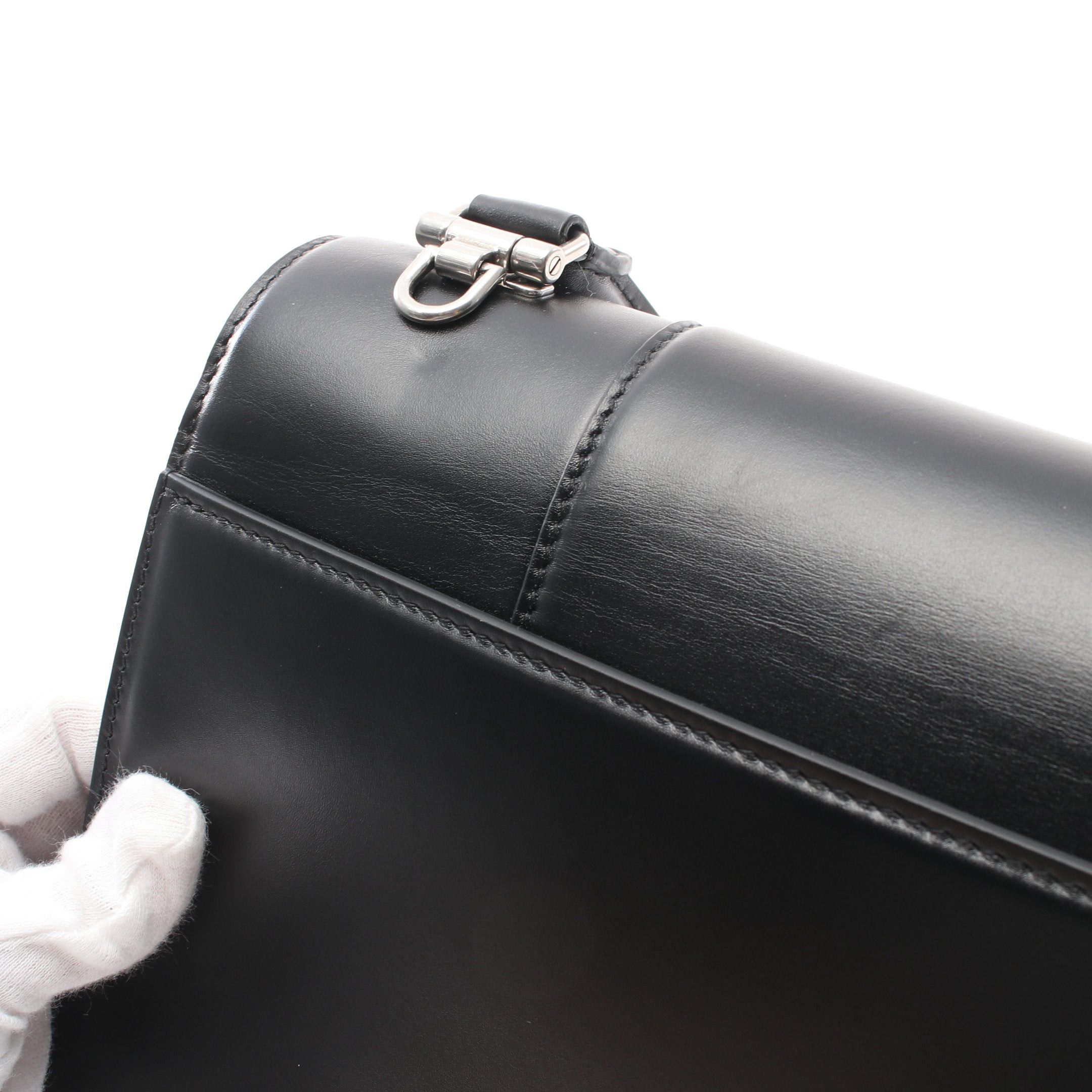Balenciaga Balenciaga Hourglass Hour Glass Handbag Leather Black Size ONE SIZE - 5 Thumbnail