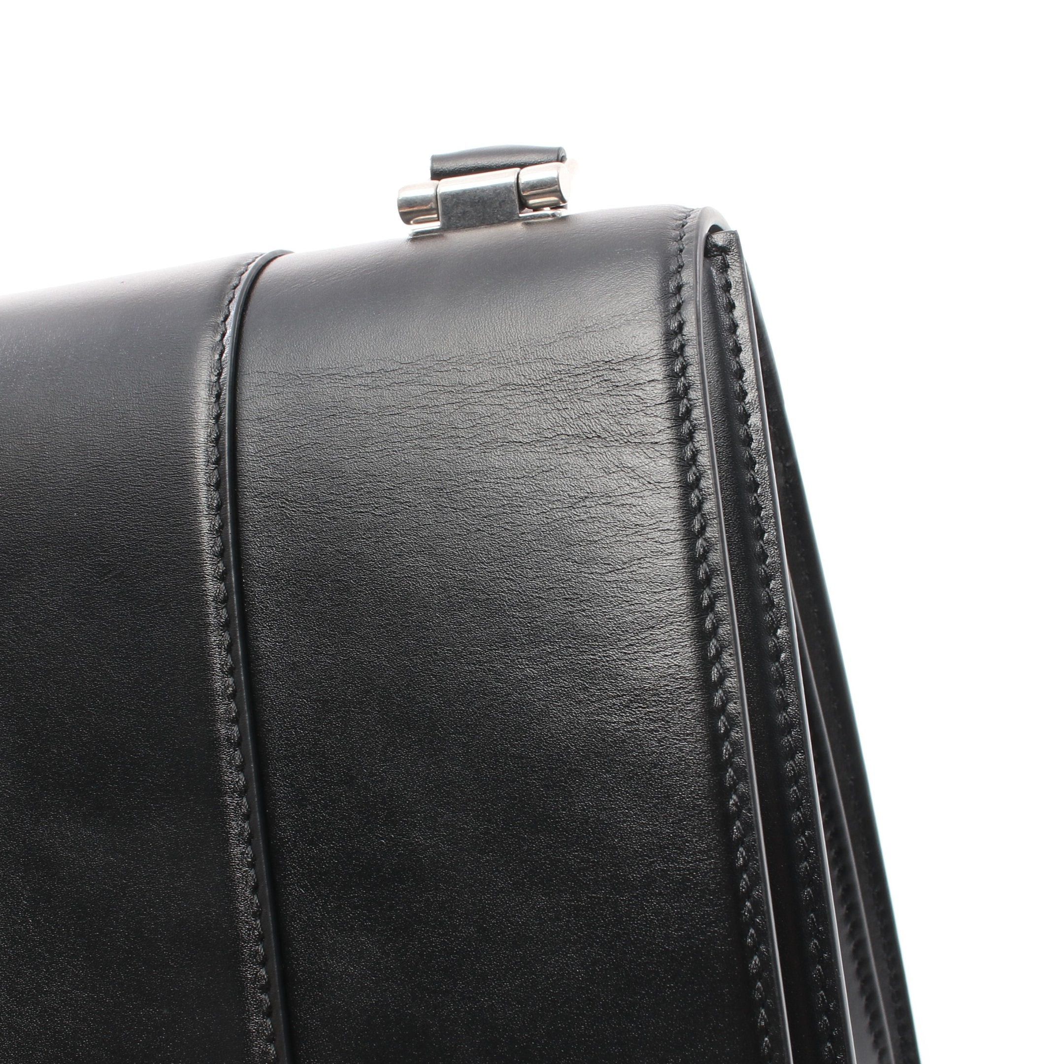 Balenciaga Balenciaga Hourglass Hour Glass Handbag Leather Black Size ONE SIZE - 6 Thumbnail