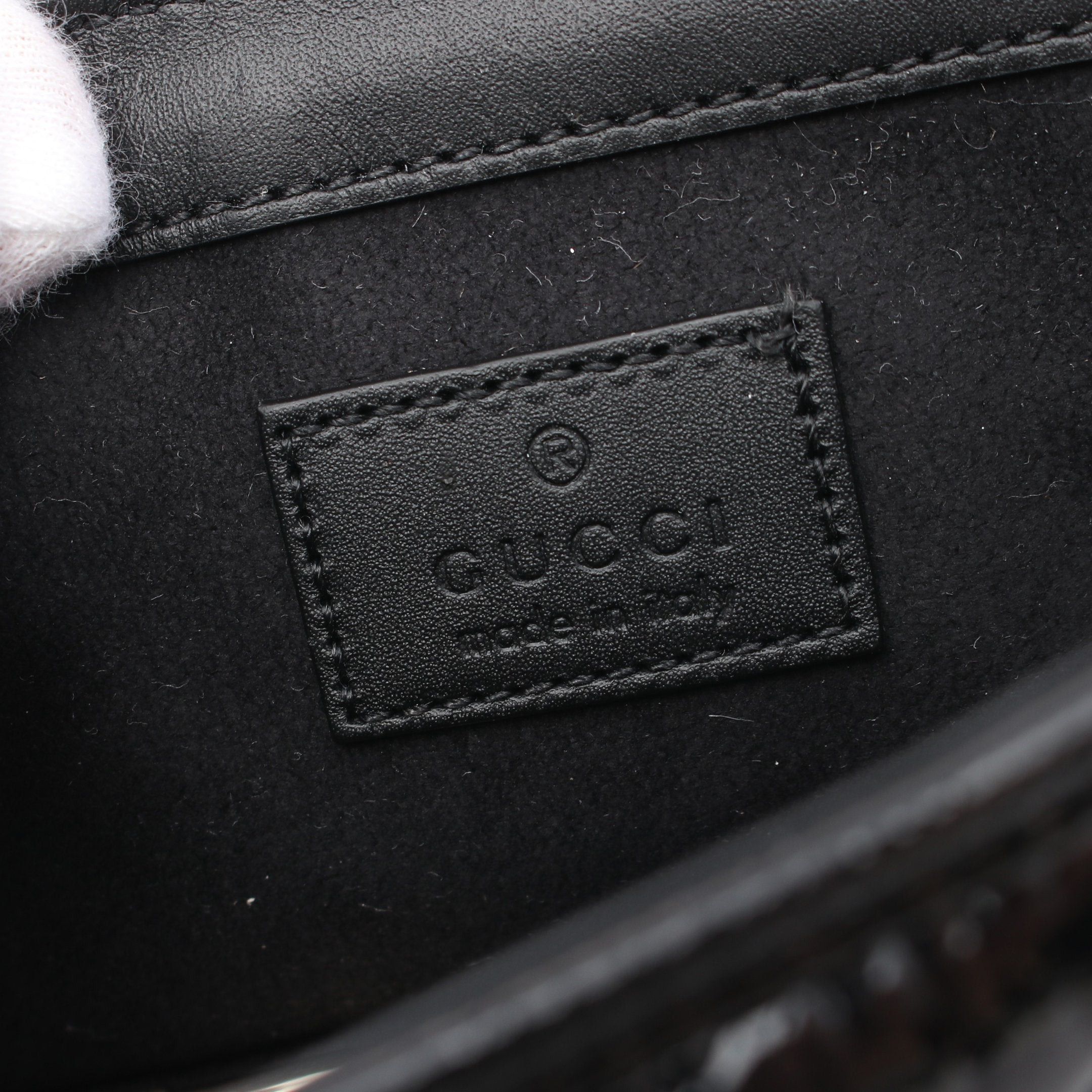 Gucci Gucci Gg Marmont Super Mini Bag Chain Shoulder Leather Black Size ONE SIZE - 4 Thumbnail