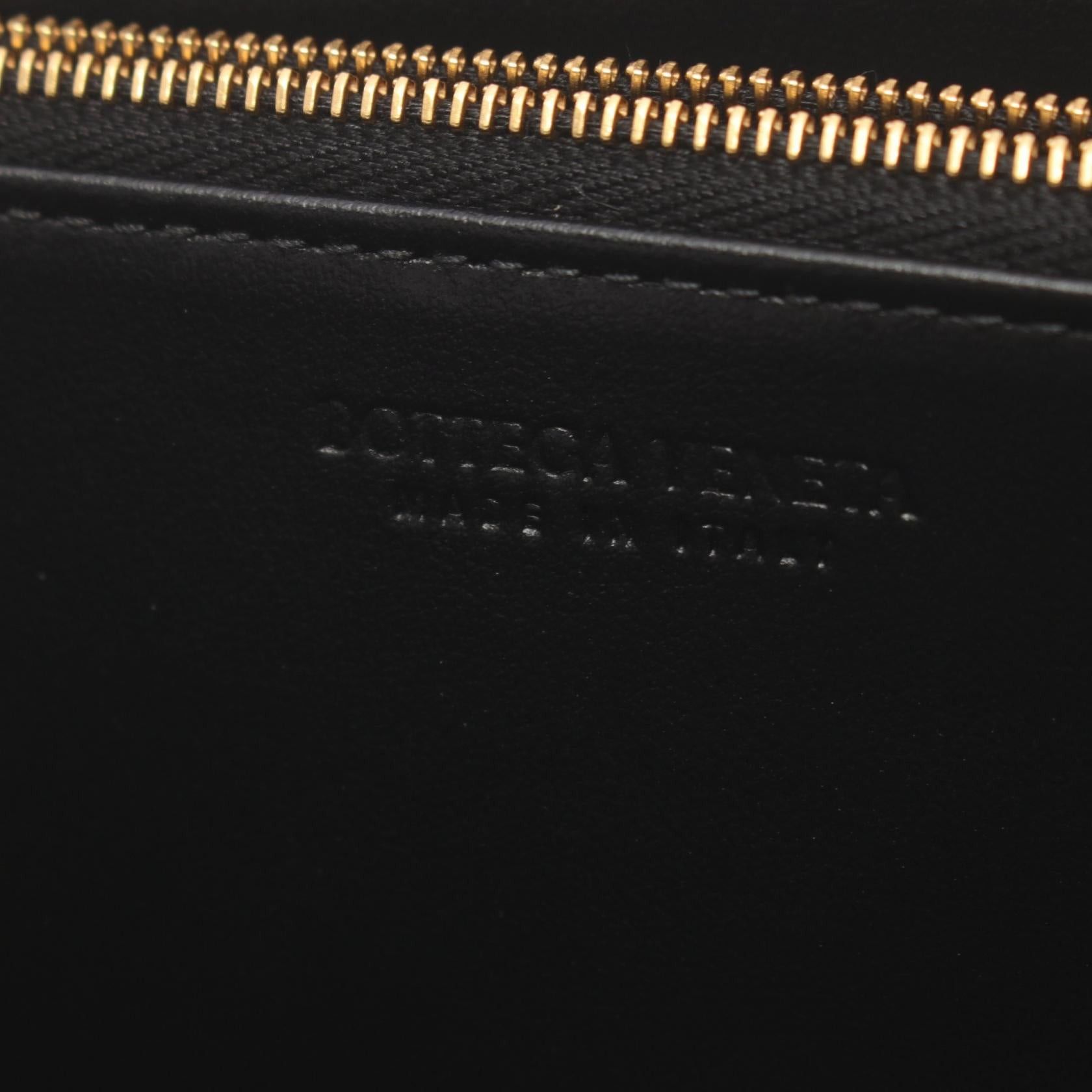 Bottega Veneta Bottega Veneta Intrecciato Round Zipper Long Wallet Leather Black Size ONE SIZE - 4 Thumbnail