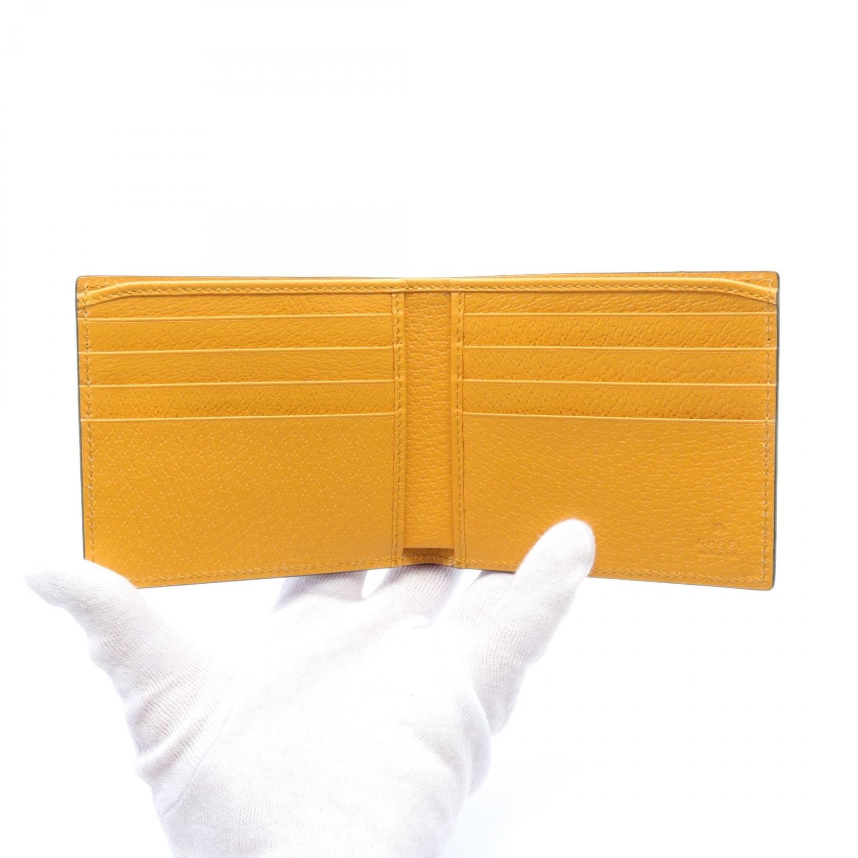 Gucci Gucci Neo Gg Supreme Bi-Fold Wallet Coated Canvas Leather Beige Brown Size ONE SIZE - 3 Thumbnail