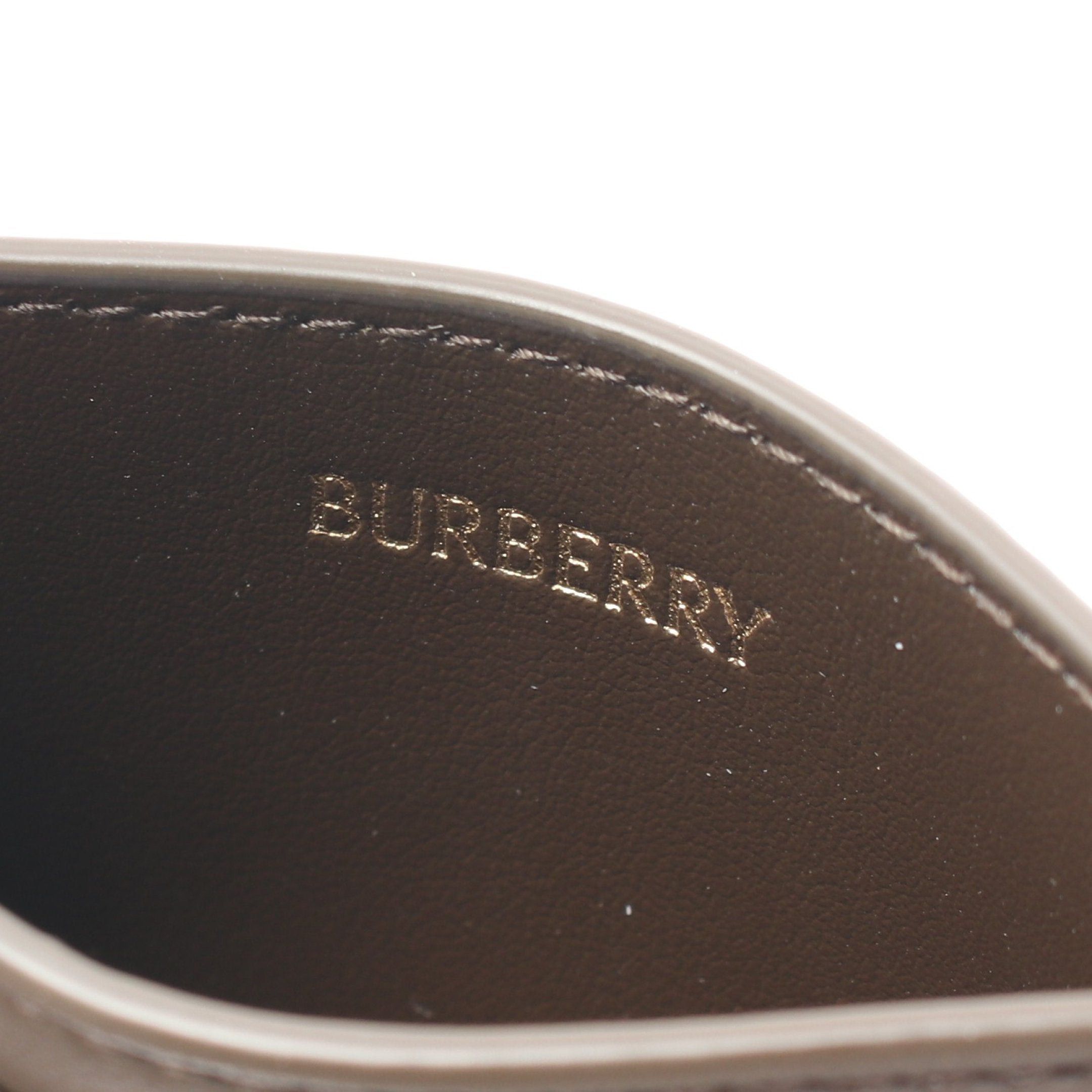 Burberry Burberry Check Card Case Leather Beige Brown Multicolor Size ONE SIZE - 4 Thumbnail