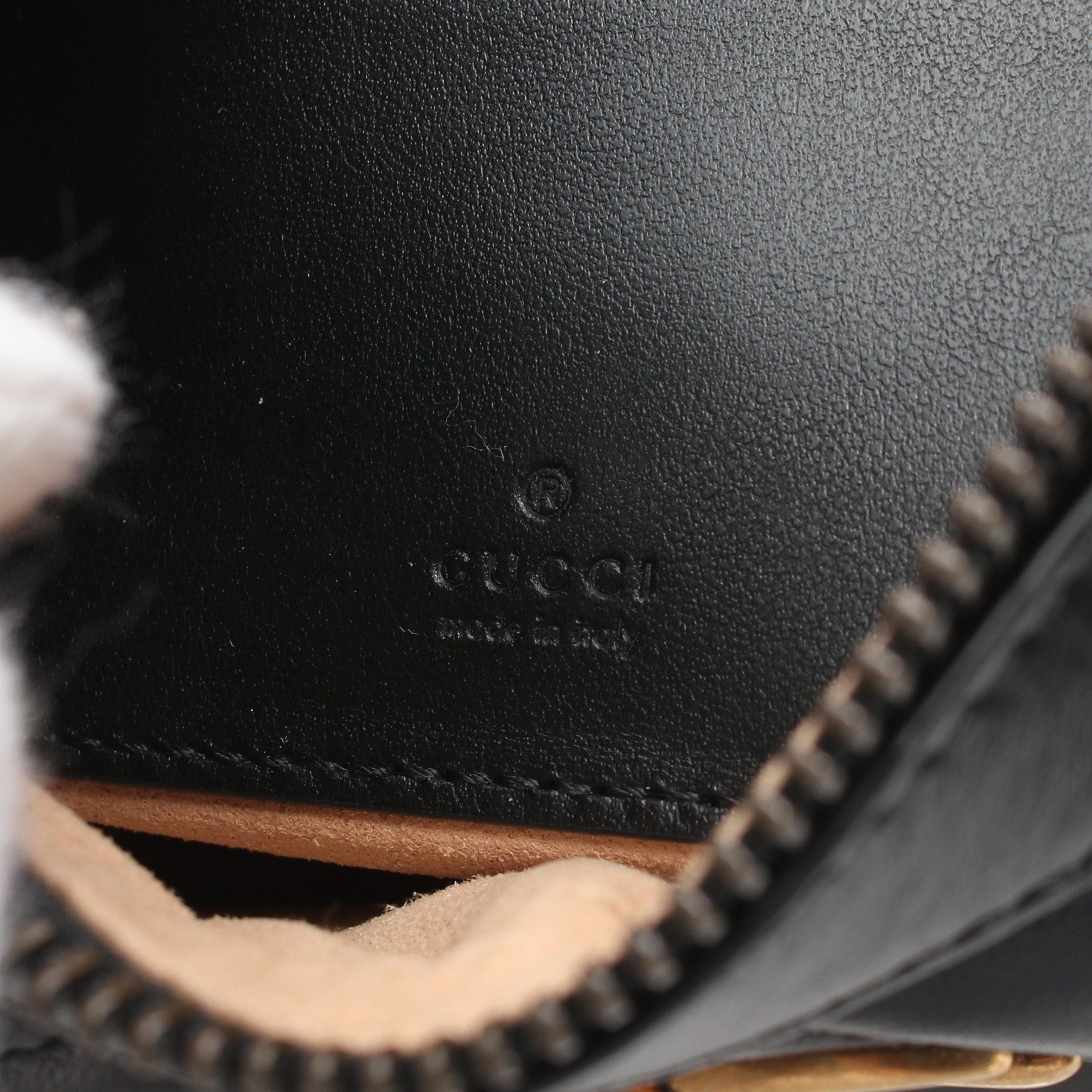 Gucci Gucci Gg Marmont Handbag Leather Black Size ONE SIZE - 4 Thumbnail